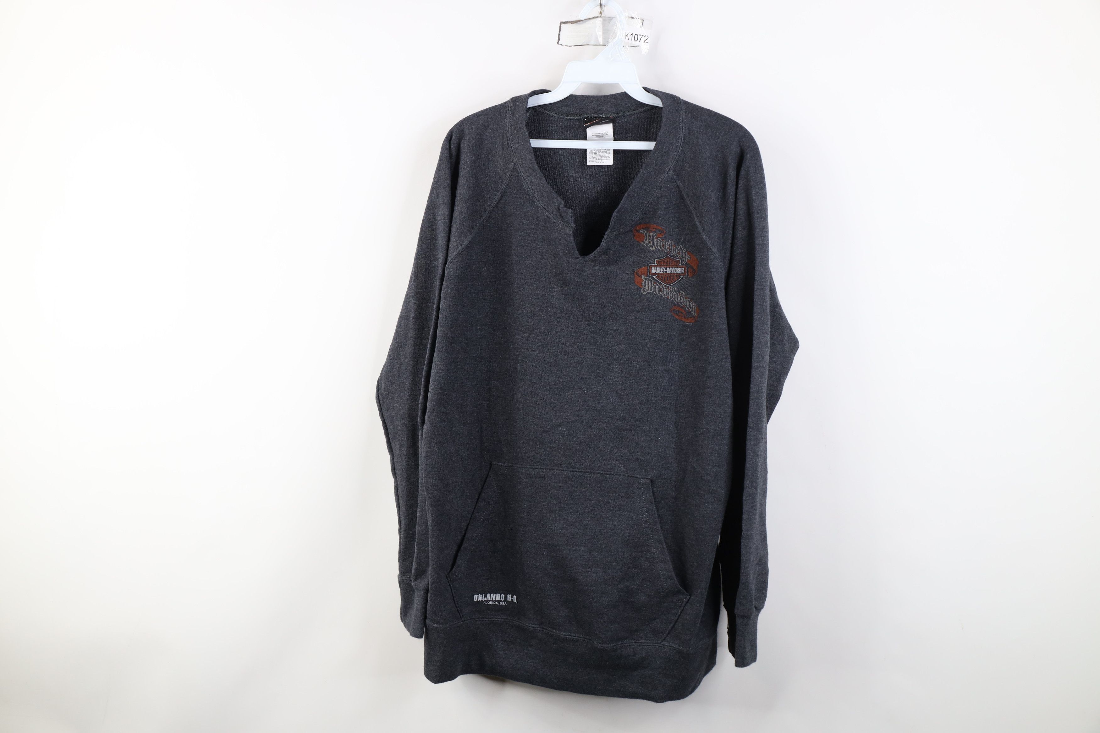 Harley Davidson Vintage Y2K Harley Davidson Tribal French Terry Sweatshirt Size XL / US 12-14 / IT 48-50 - 1 Thumbnail