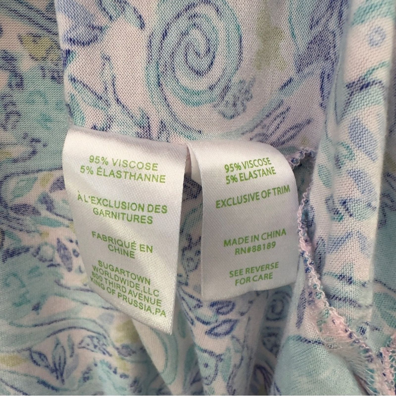 Lilly Pulitzer Lilly Pulitzer Button Down Pajama Top Collared Monkey Preppy Size XS / US 0-2 / IT 36-38 - 5 Thumbnail