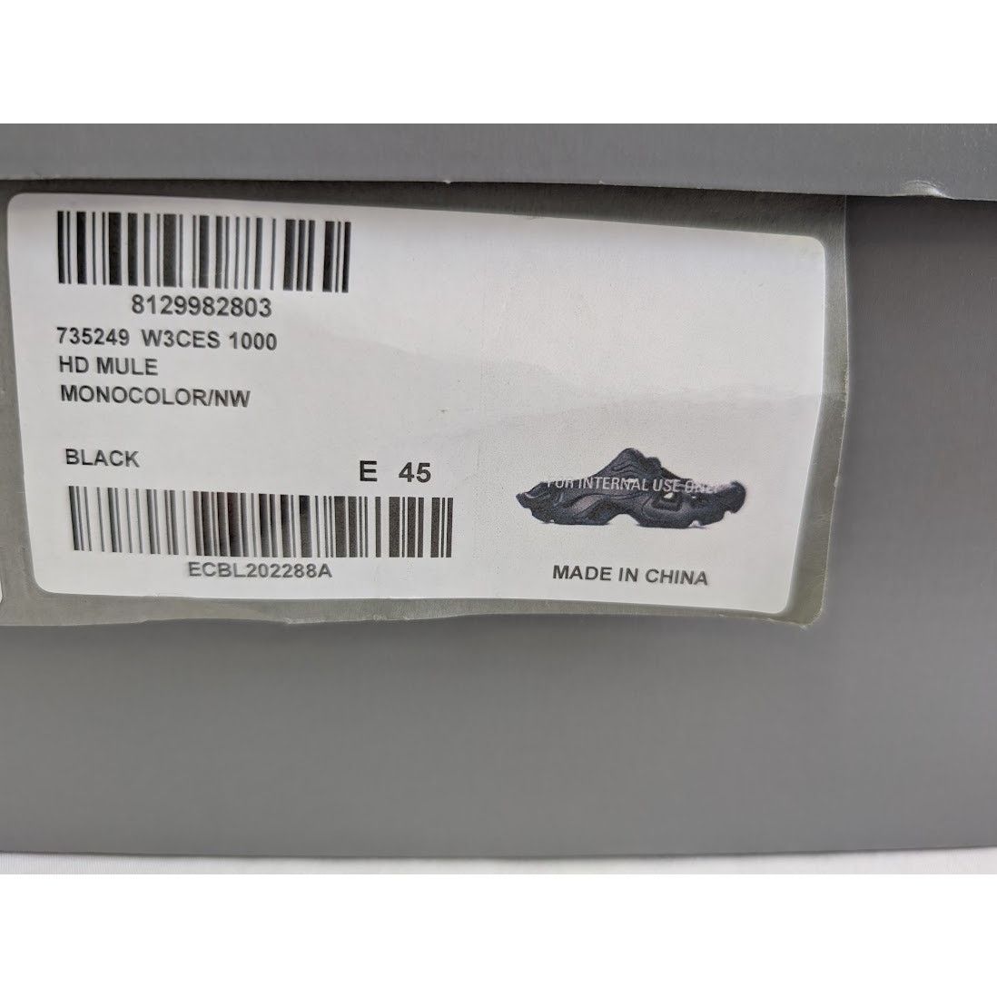 Balenciaga o1rshd1 HD Mule Sandal Slipper in Black Size US 12 / EU 45 - 22 Thumbnail