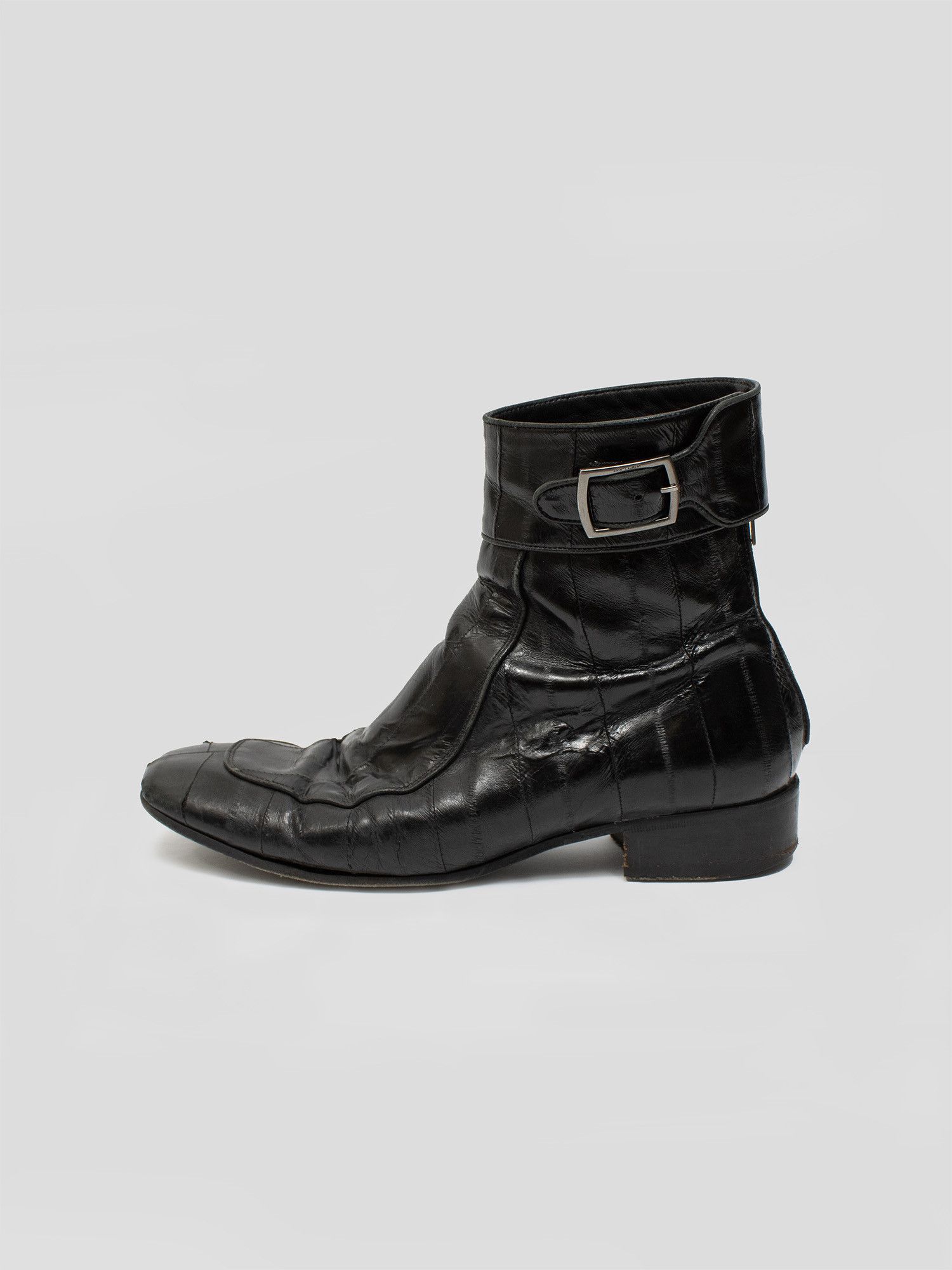 Saint Laurent Paris Miles 30 Eel Leather Boots Size US 8 / EU 41 - 2 Thumbnail