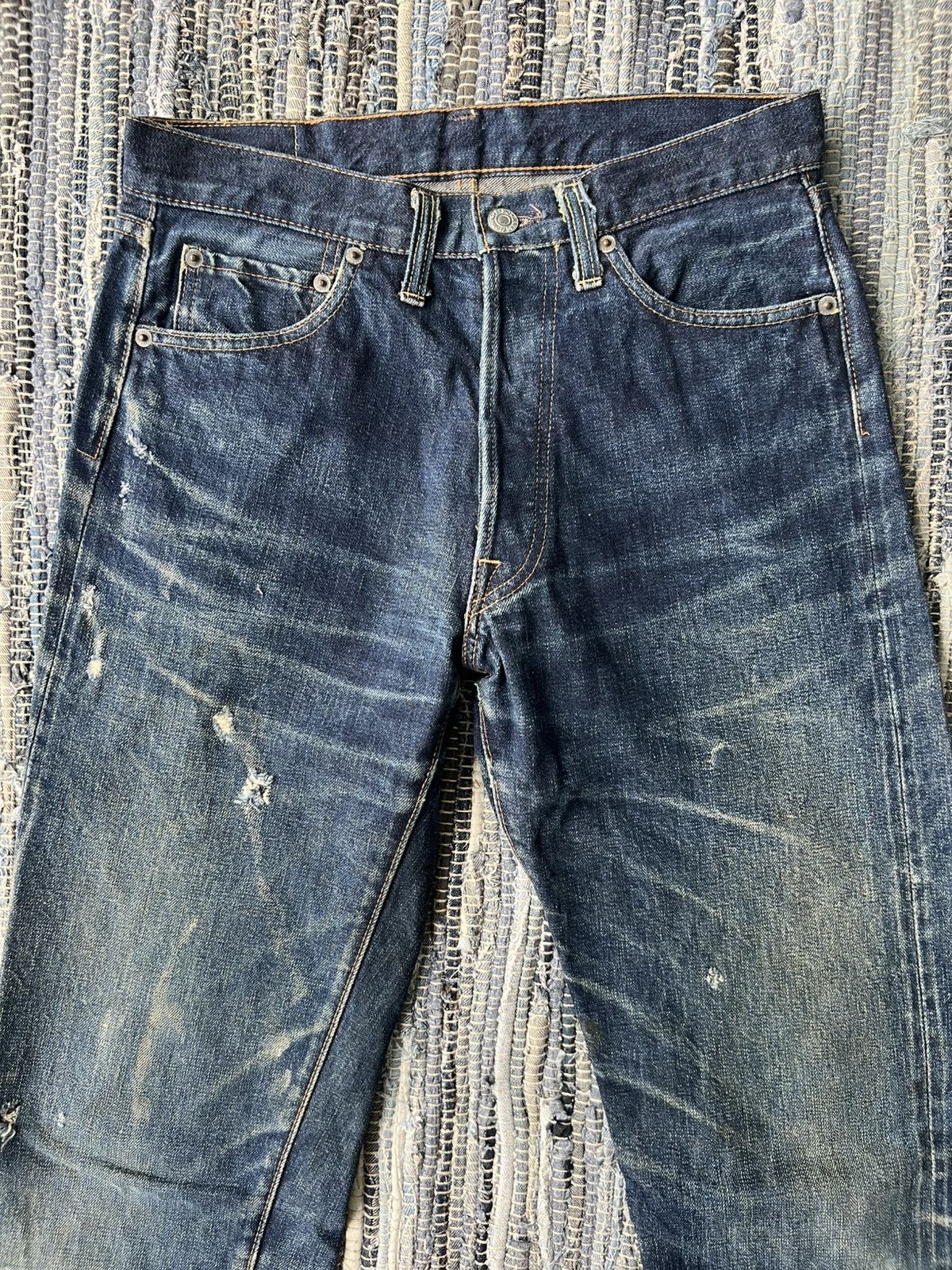 Denime 1990s Denime Kyoto Orizzonti Beautiful Faded Selvaged Denim Size US 30 / EU 46 - 5 Thumbnail