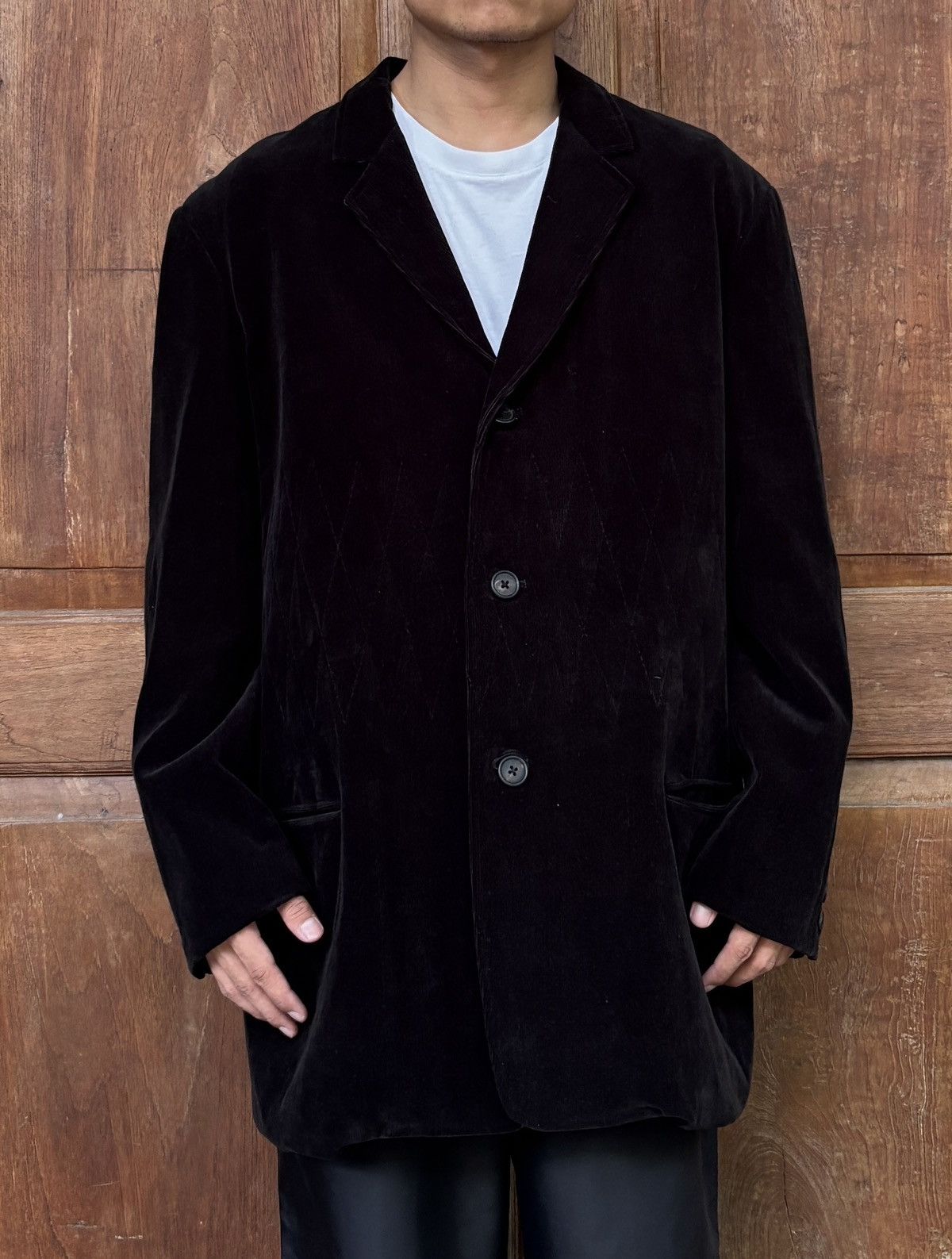Yohji Yamamoto FREE TAX! Oversized Corduroy Blazer Jacket Size 46L - 1 Thumbnail