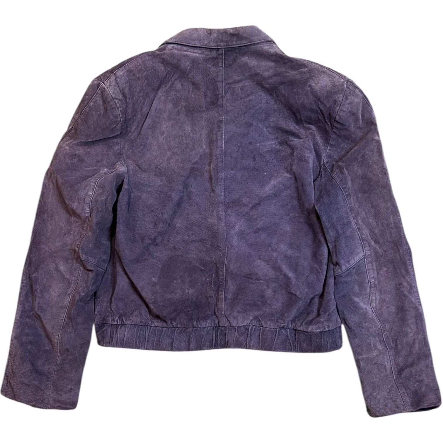 Summit Clothing Purple Suede Summit Vintage 90’s Button Blazer Jacket Size XL / US 12-14 / IT 48-50 - 2 Thumbnail