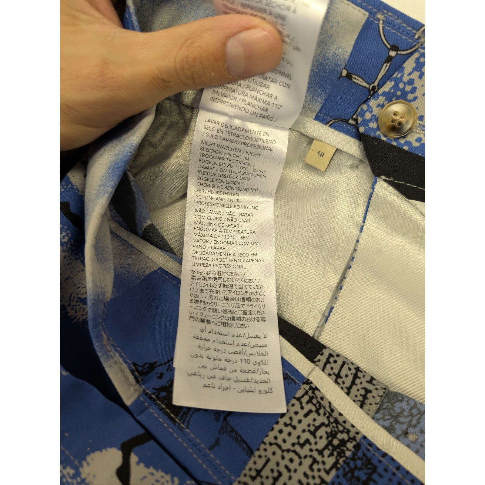 Gucci o1rshd1 Short Pant in Blue/Black 48 Size US 32 / EU 48 - 18 Thumbnail