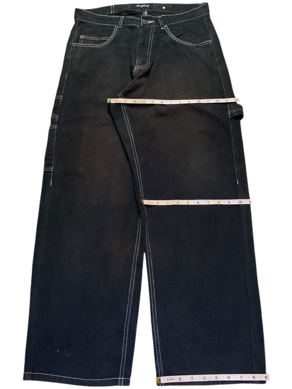 Avirex Vintage Avirex Buckle Back Carpenter Style Baggy Jeans Size US 33 - 14 Thumbnail