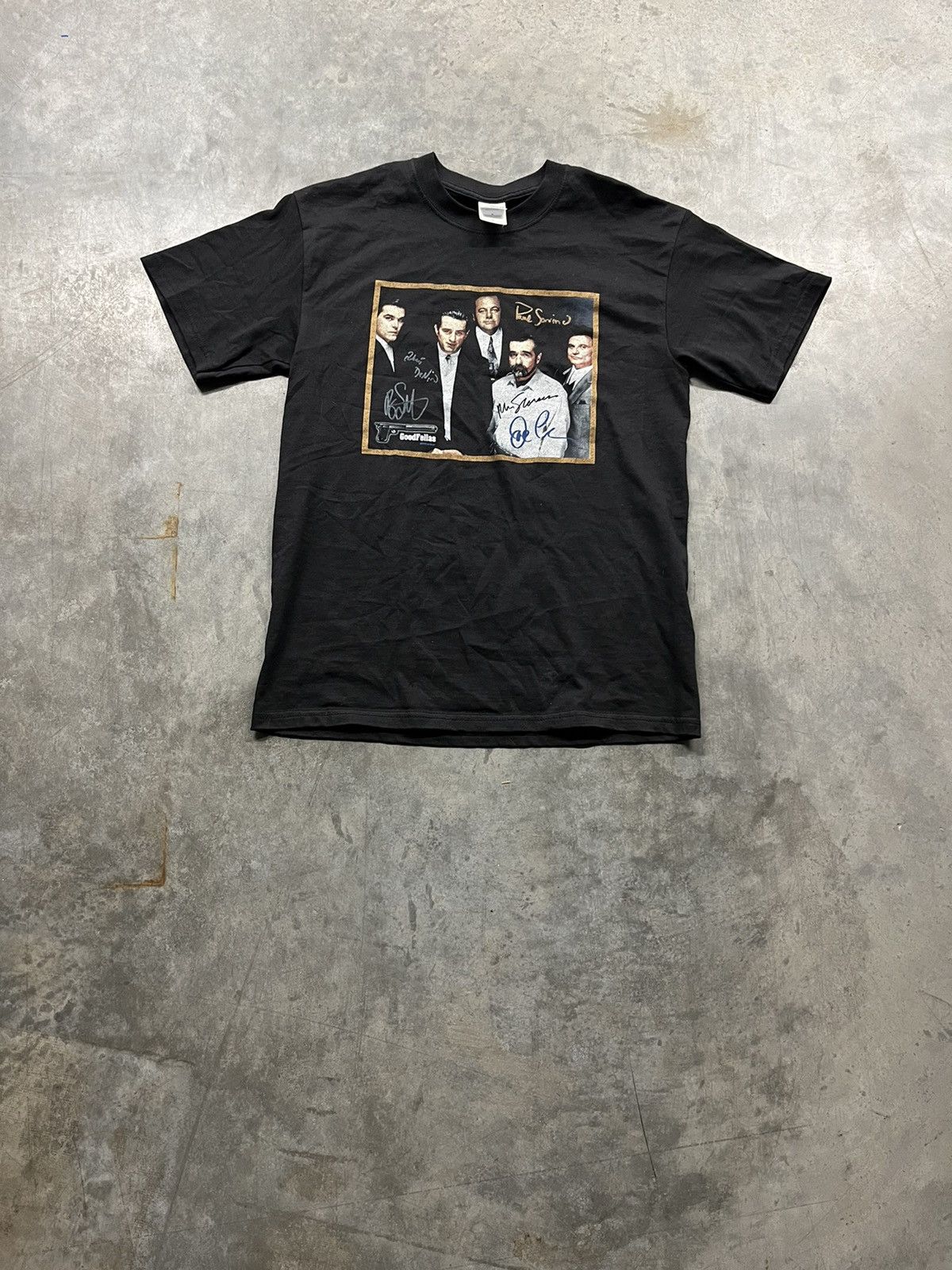 image of Vintage Goodfellas Crew Movie T Shirt in Black, Men's (Size Medium)