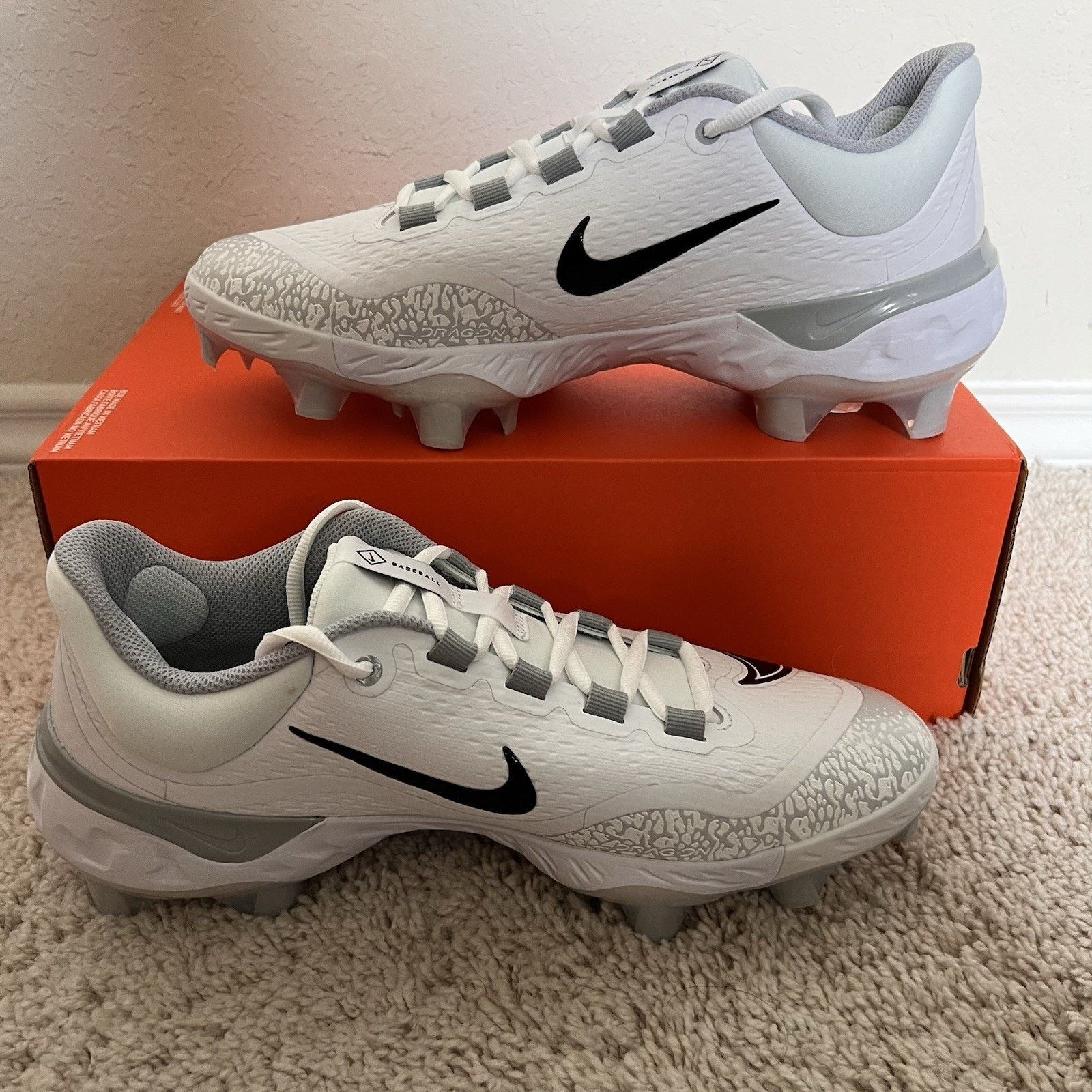 Nike Nike Alpha Huarache Elite 4 Low Baseball Cleats 9 No Lid Size US 9 / EU 42 - 2 Thumbnail