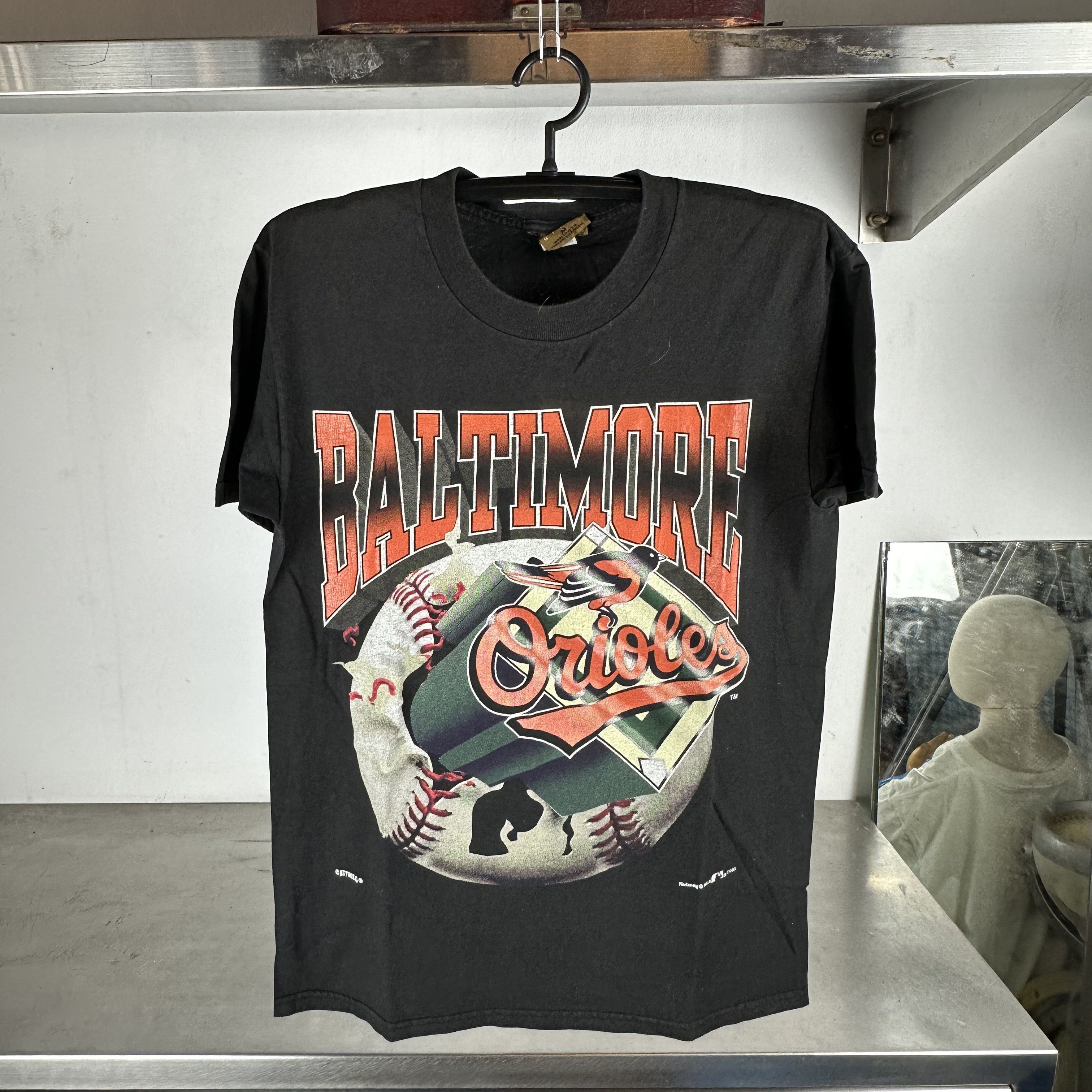 Vintage 1995 Baltimore Orioles MLB Breakthrough Nutmeg T-Shirt Size US M / EU 48-50 / 2 - 1 Thumbnail