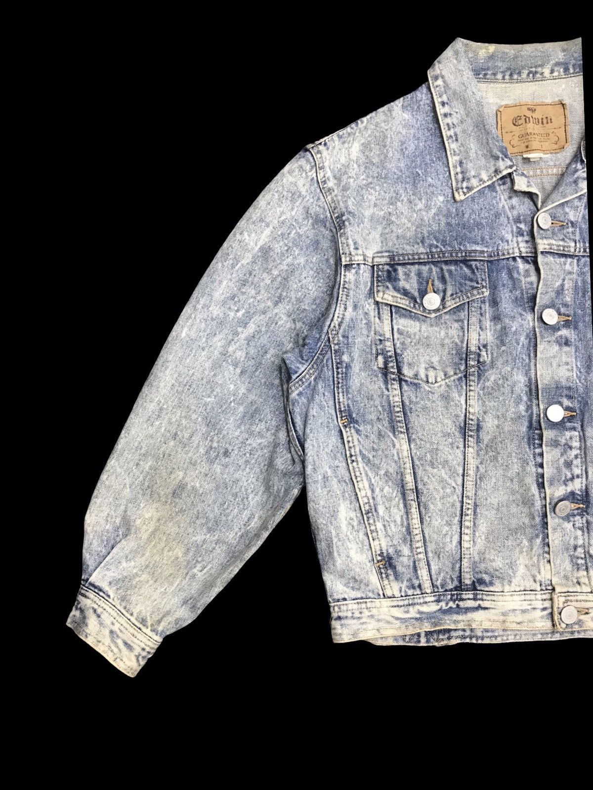 Edwin Vintage EDWIN Over Size Dirty Trucker Jacket Size US M / EU 48-50 / 2 - 3 Thumbnail