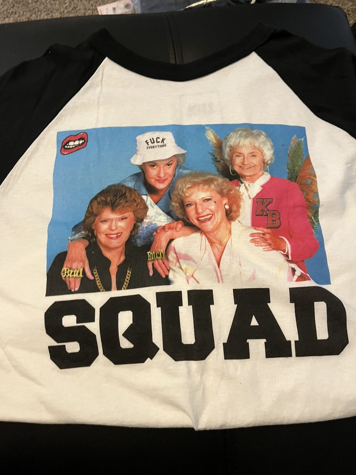 image of Golden Girls "squad" Raglan, Men's (Size 2XL)