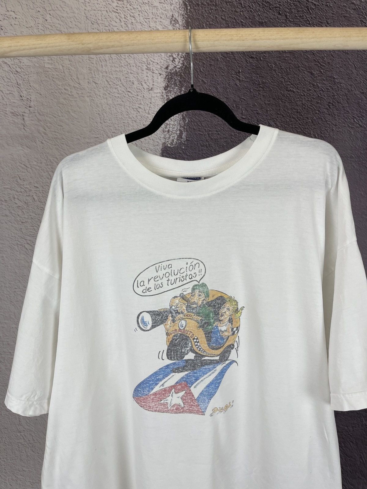 Vintage Whale vintage Cuban Revolution Fidel Castro Che Guevara tee Size US XXL / EU 58 / 5 - 2 Thumbnail