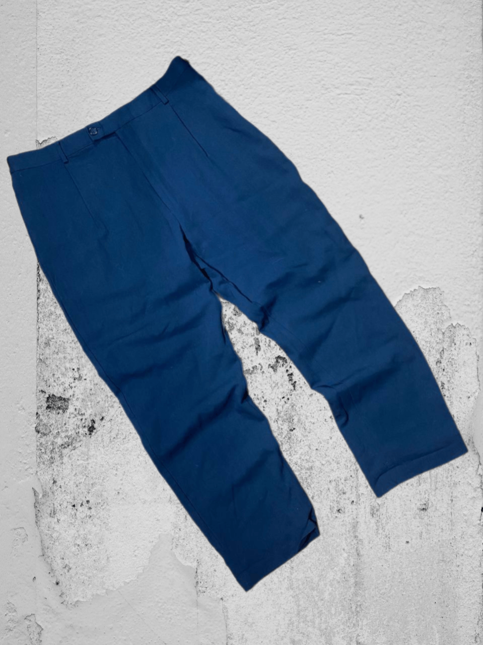 Yves Saint Laurent 90s Yves Saint Laurent vintage navy chino pants YSL big logo Size US 34 / EU 50 - 1 Thumbnail