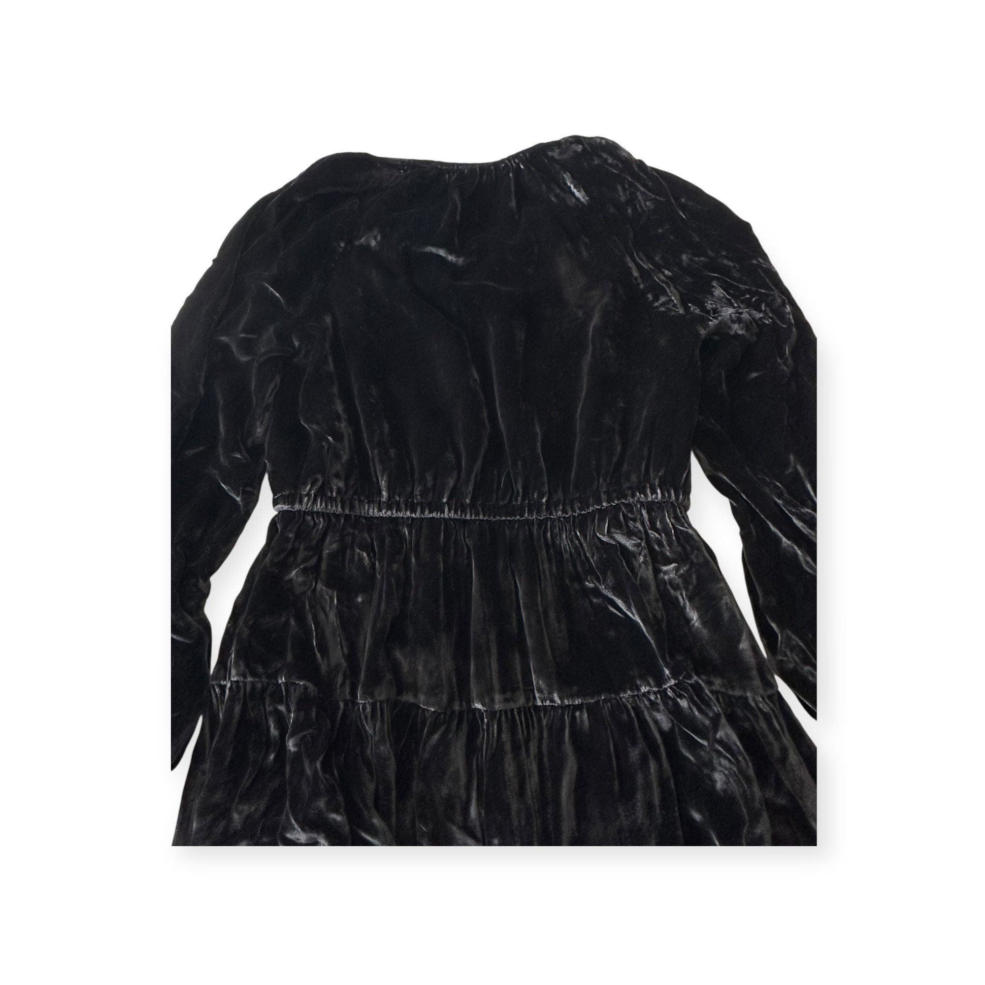 Ulla Johnson ULLA JOHNSON Audrey Tiered Puff-sleeve Velvet Mini Dress In Size S / US 4 / IT 40 - 8 Thumbnail