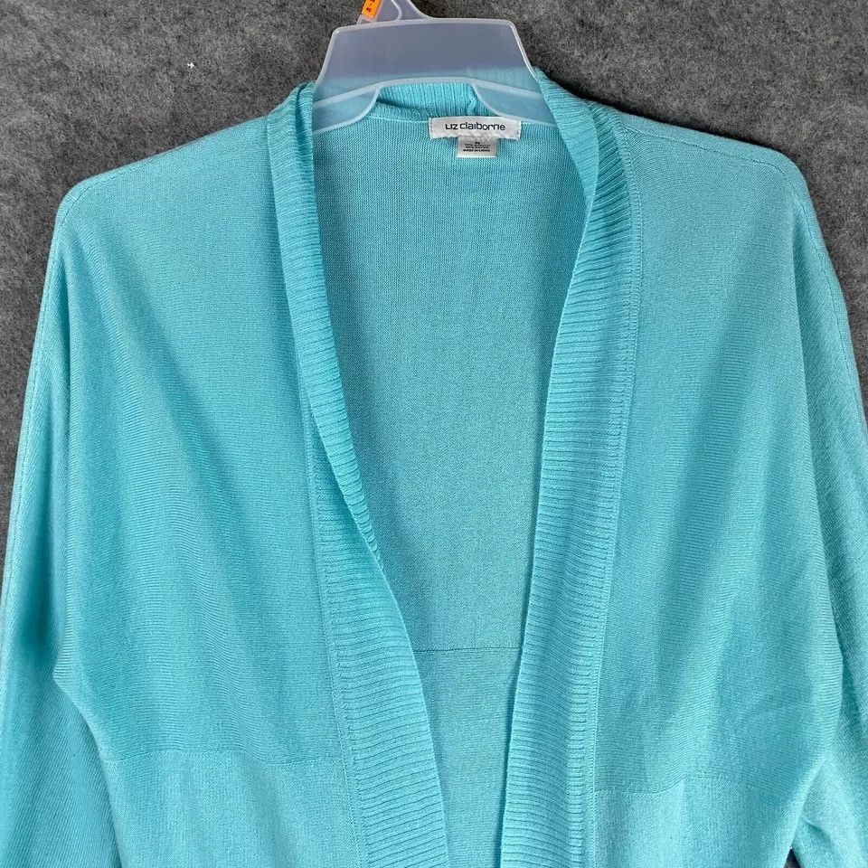 Other Liz Claiborne Cardigan Medium Women's Sweater Blue M Size M / US 6-8 / IT 42-44 - 2 Thumbnail