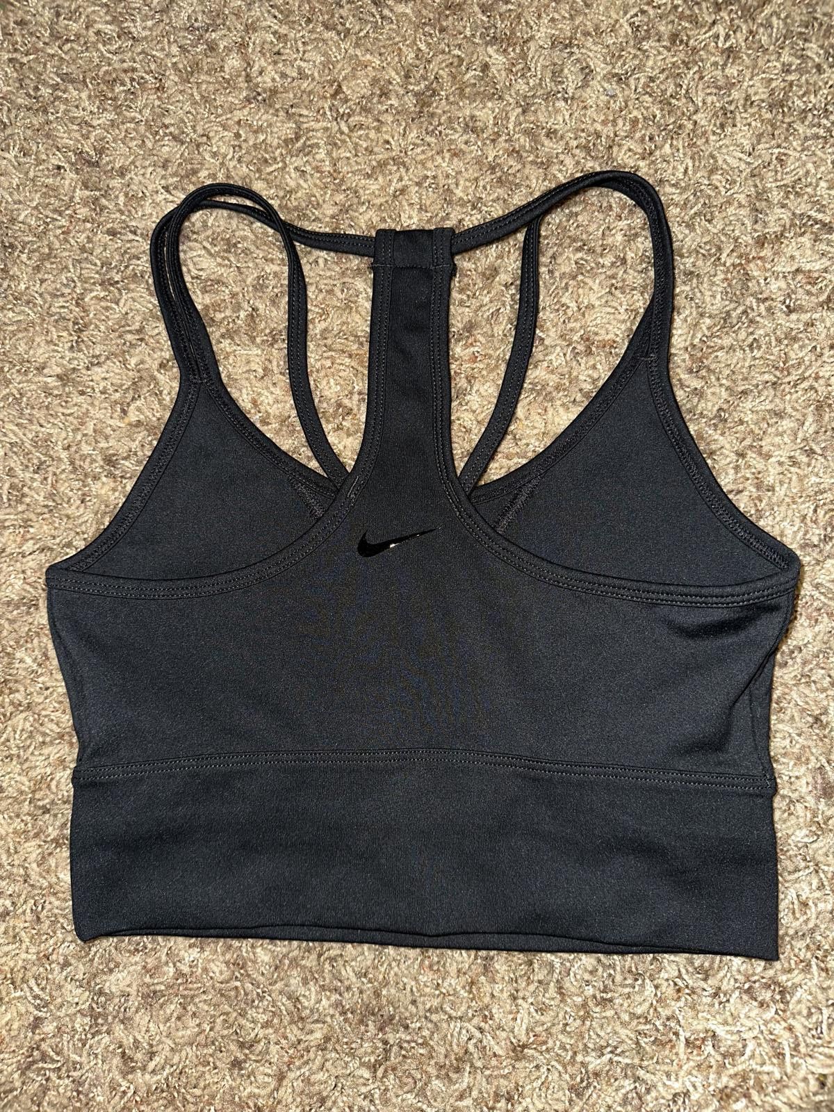 Nike Nike Women's Dry Cropped Lacing Lux Training Tank Bra Size ONE SIZE - 3 Thumbnail
