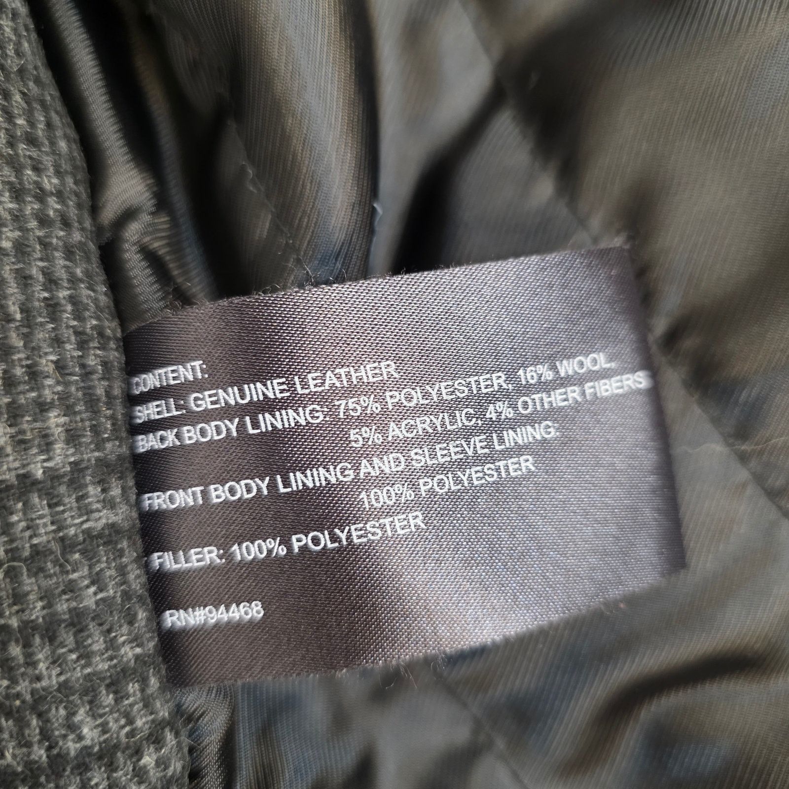 Perry Ellis Lambskin Leather Jacket Black Men's XL Lined Size US XL / EU 56 / 4 - 9 Thumbnail