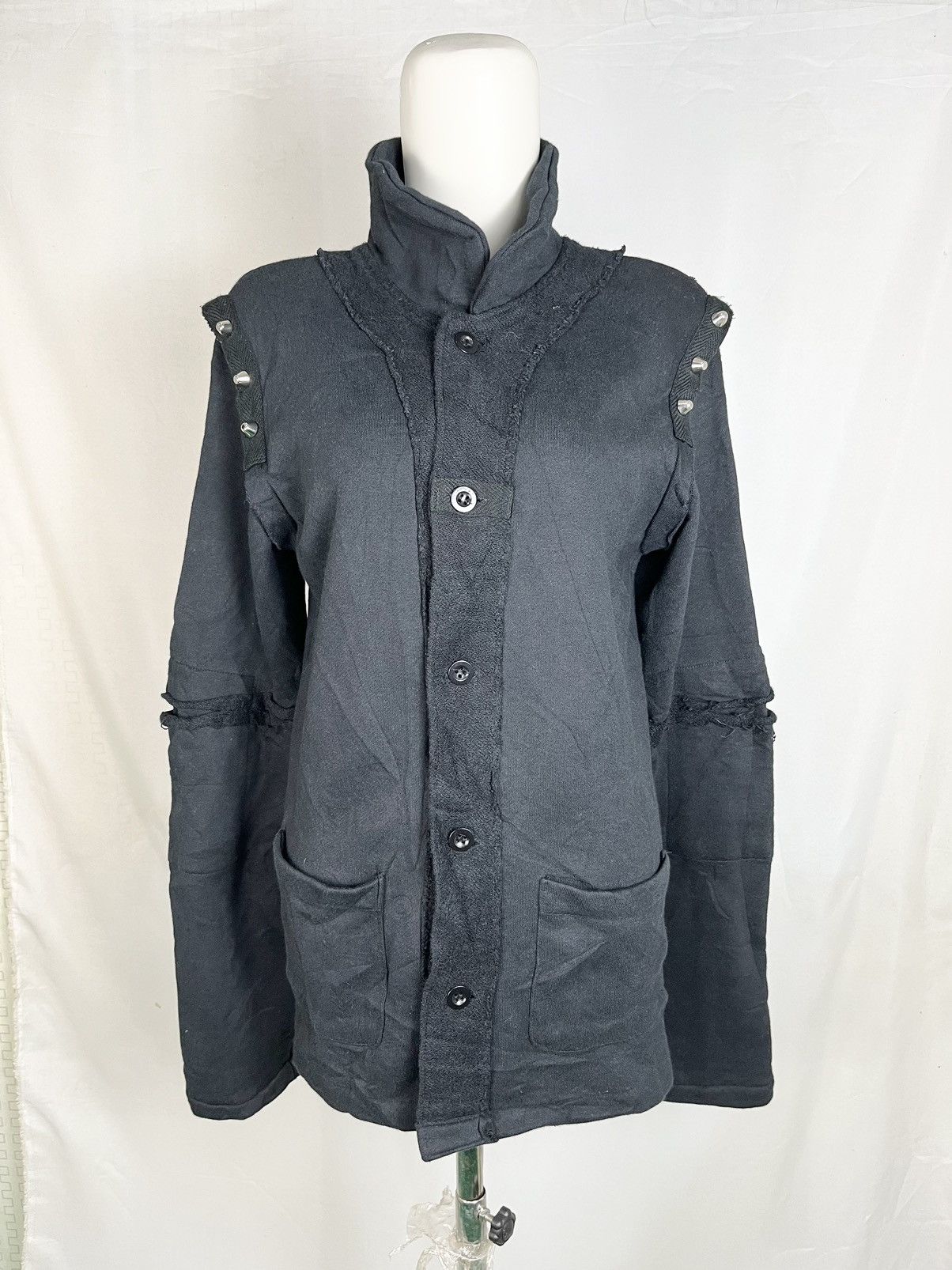 image of 20471120 x Beauty Beast Milkboy Hyoma Studded Sweat Jacket in Black, Women's