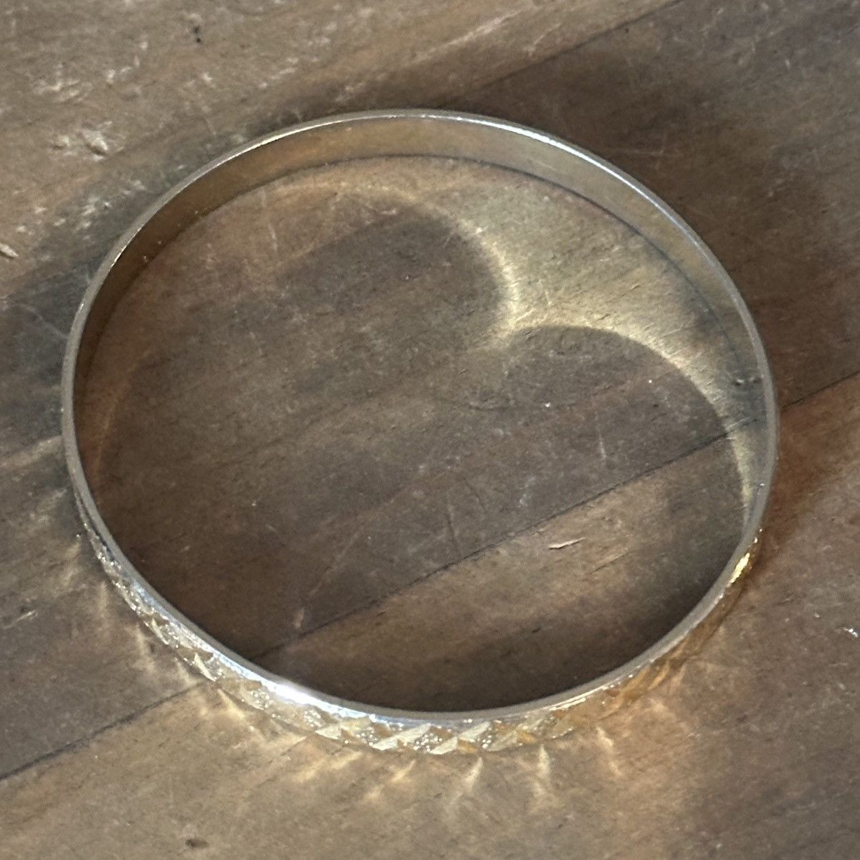 Vintage Vintage gold tone textured bangle bracelet Size ONE SIZE - 4 Thumbnail