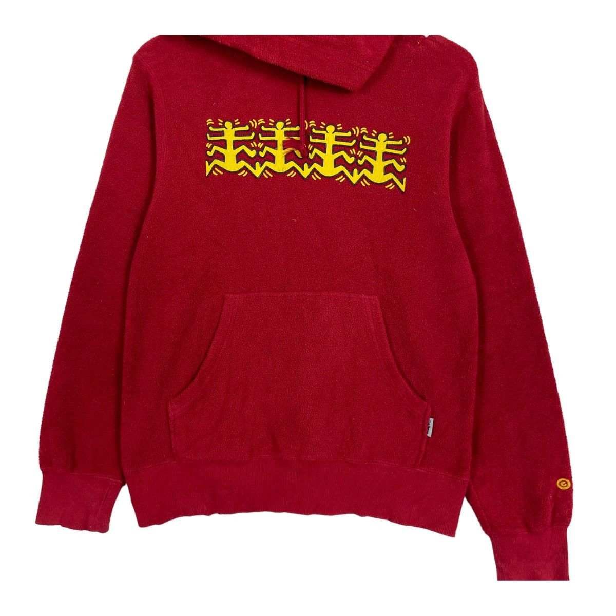 Keith Haring 💥KEITH HARING POP ART MICRO FLEECE HOODIE Size US S / EU 44-46 / 1 - 3 Thumbnail