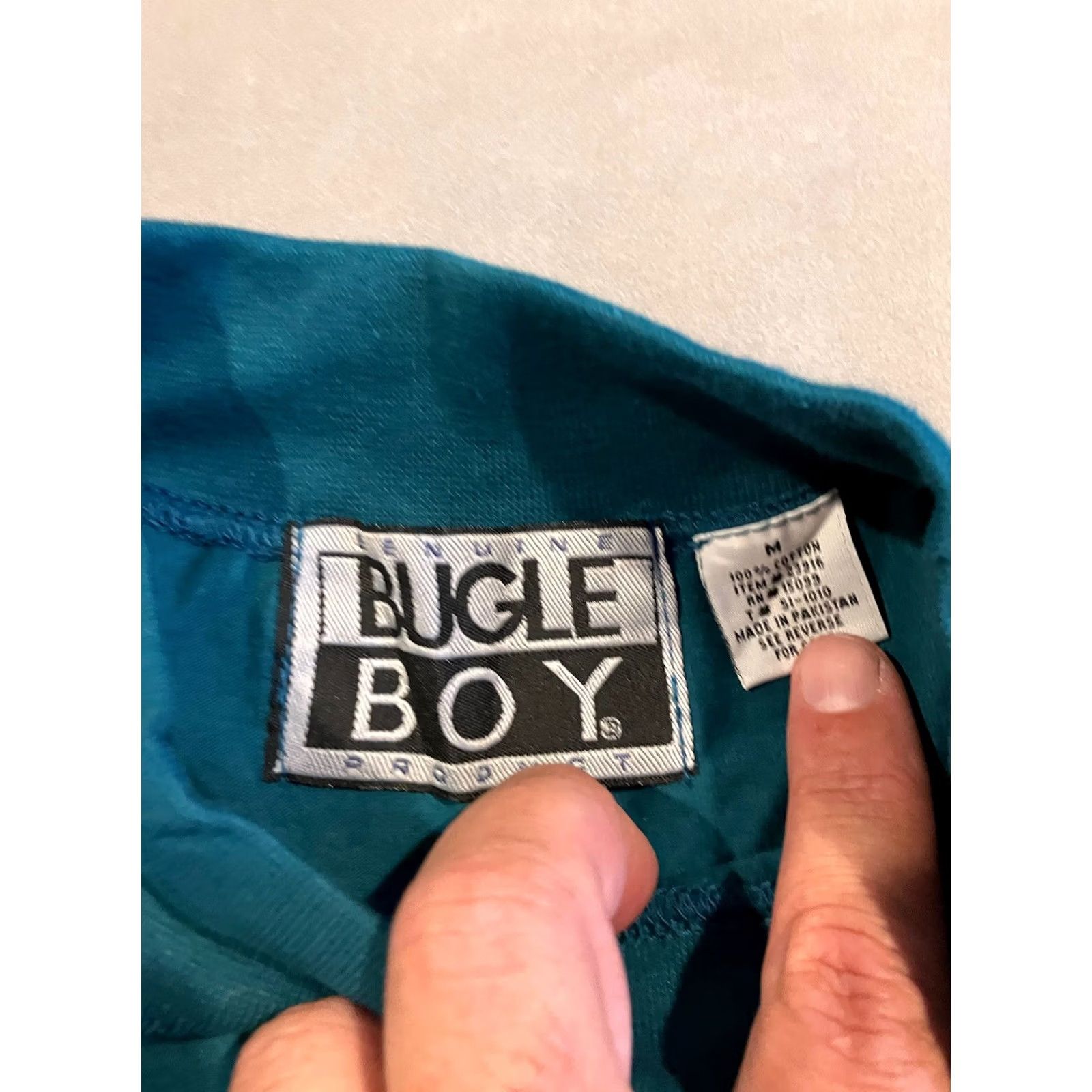 Bugle Boy VINTAGE Bugle Boy Mock Neck T Shirt Long Sleeve M Embroidered Logo NWT Size US M / EU 48-50 / 2 - 4 Thumbnail
