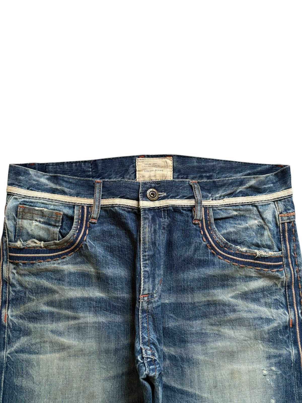 Dsquared2 Vintage Lolita Mud Wash Distressed Baggy Jeans Size 38" / US 16 / IT 52 - 4 Thumbnail