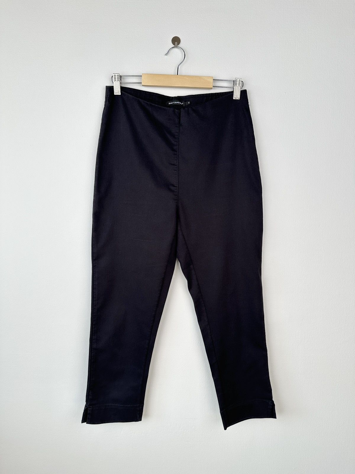 Marimekko MARIMEKKO Klein Black Cotton Stretch Pull On Pants Size 26" / US 2 / IT 38 - 1 Thumbnail
