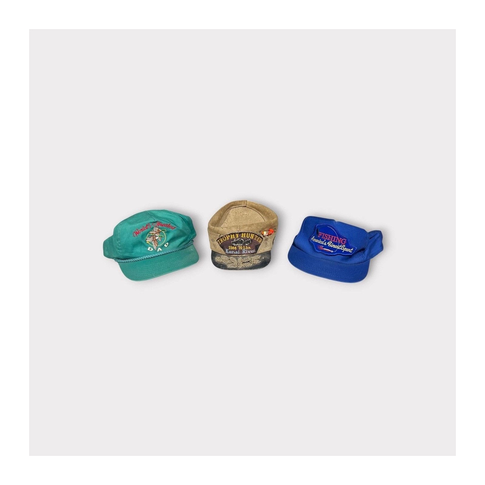 Vintage Lot of 10 Fishing Animal Snapback Hat Pin Ducks Unlimited VT Size ONE SIZE - 9 Thumbnail