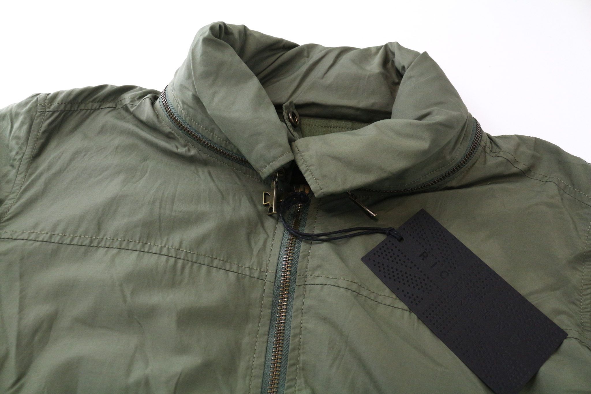 John Richmond EU48 Green Lined Casual Zip Jacket 75000 Size US M / EU 48-50 / 2 - 3 Thumbnail