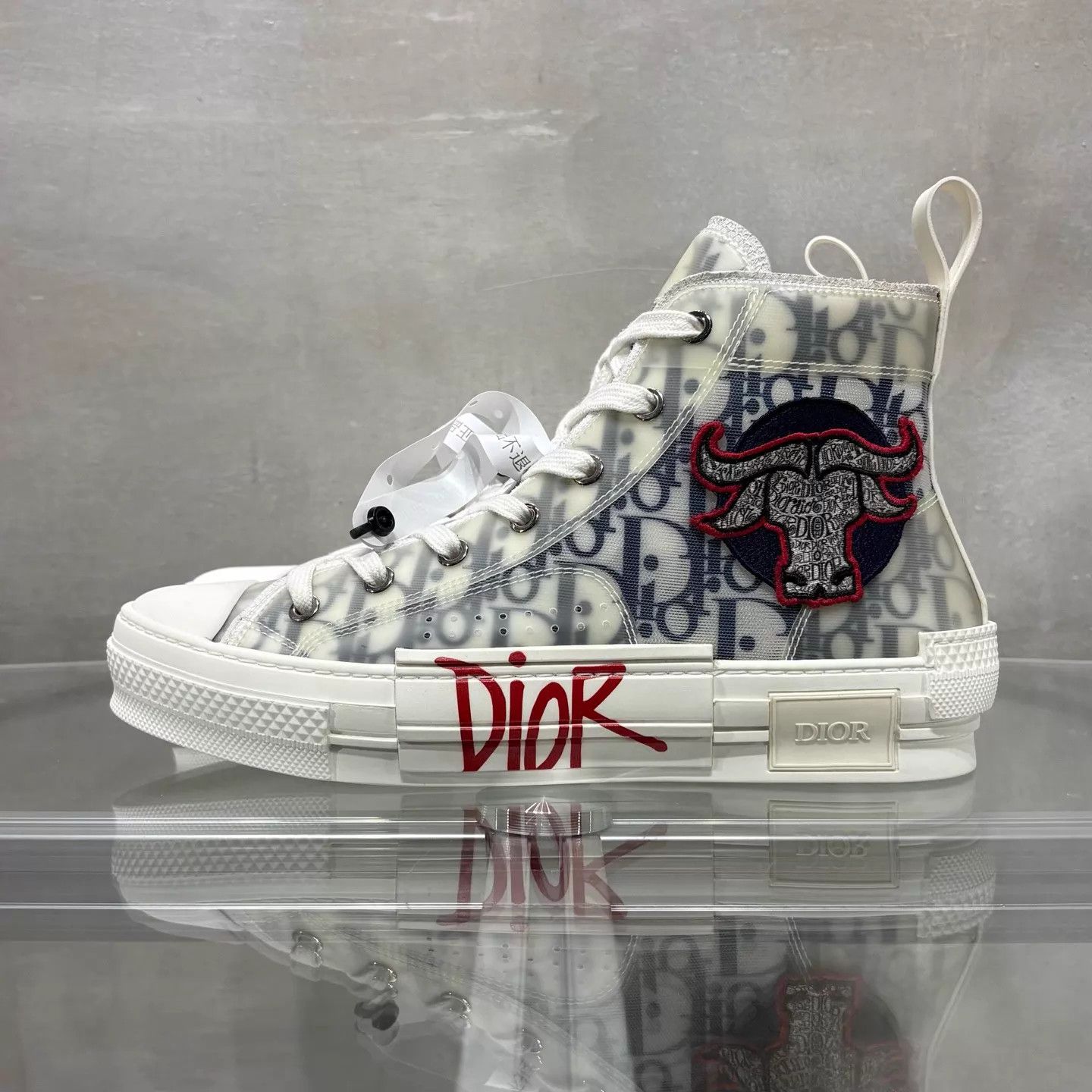 Dior Dior B23 Year of the Ox Oblique Sneaker 39 new w/ box Size US 8.5 / IT 38.5 - 3 Thumbnail