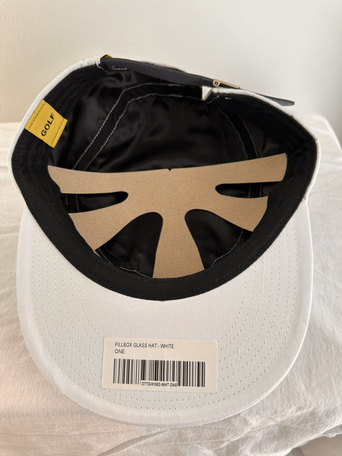 Golf Wang DON’T TAP THE GLASS WHITE PILLBOX HAT Size ONE SIZE - 3 Thumbnail