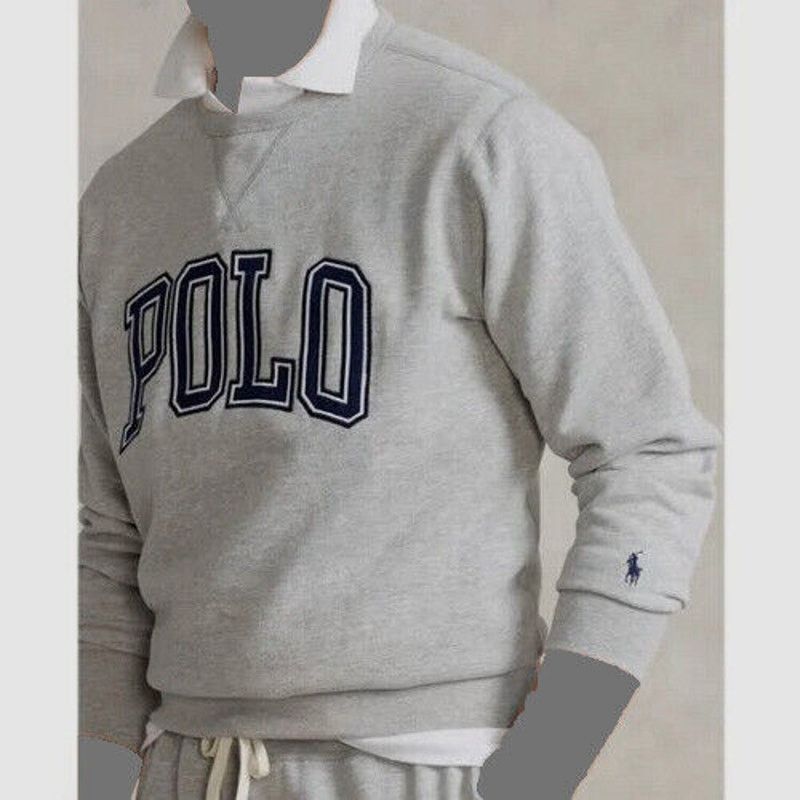 Polo Ralph Lauren POLO Ralph Lauren Applique Logo Sweatshirt Gray Mens XL Size US XL / EU 56 / 4 - 11 Thumbnail