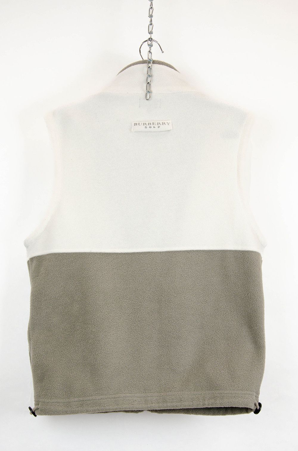 Burberry Burberry Golf Fleece Vest – White/Khaki – Size S (M Fit) Size US S / EU 44-46 / 1 - 2 Thumbnail