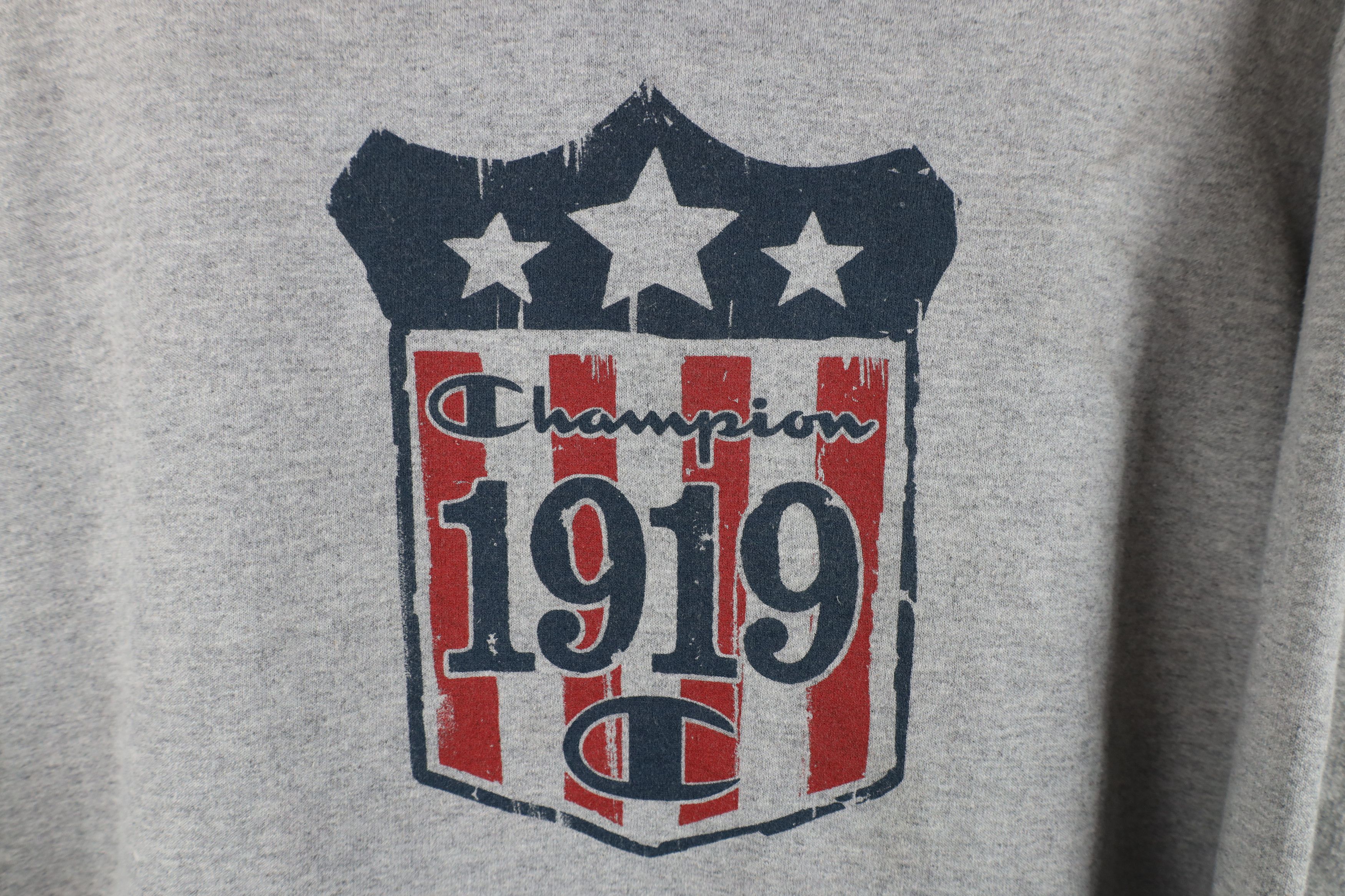Champion Vintage Y2K Champion USA Hoodie Sweatshirt Heather Gray Size US M / EU 48-50 / 2 - 6 Thumbnail