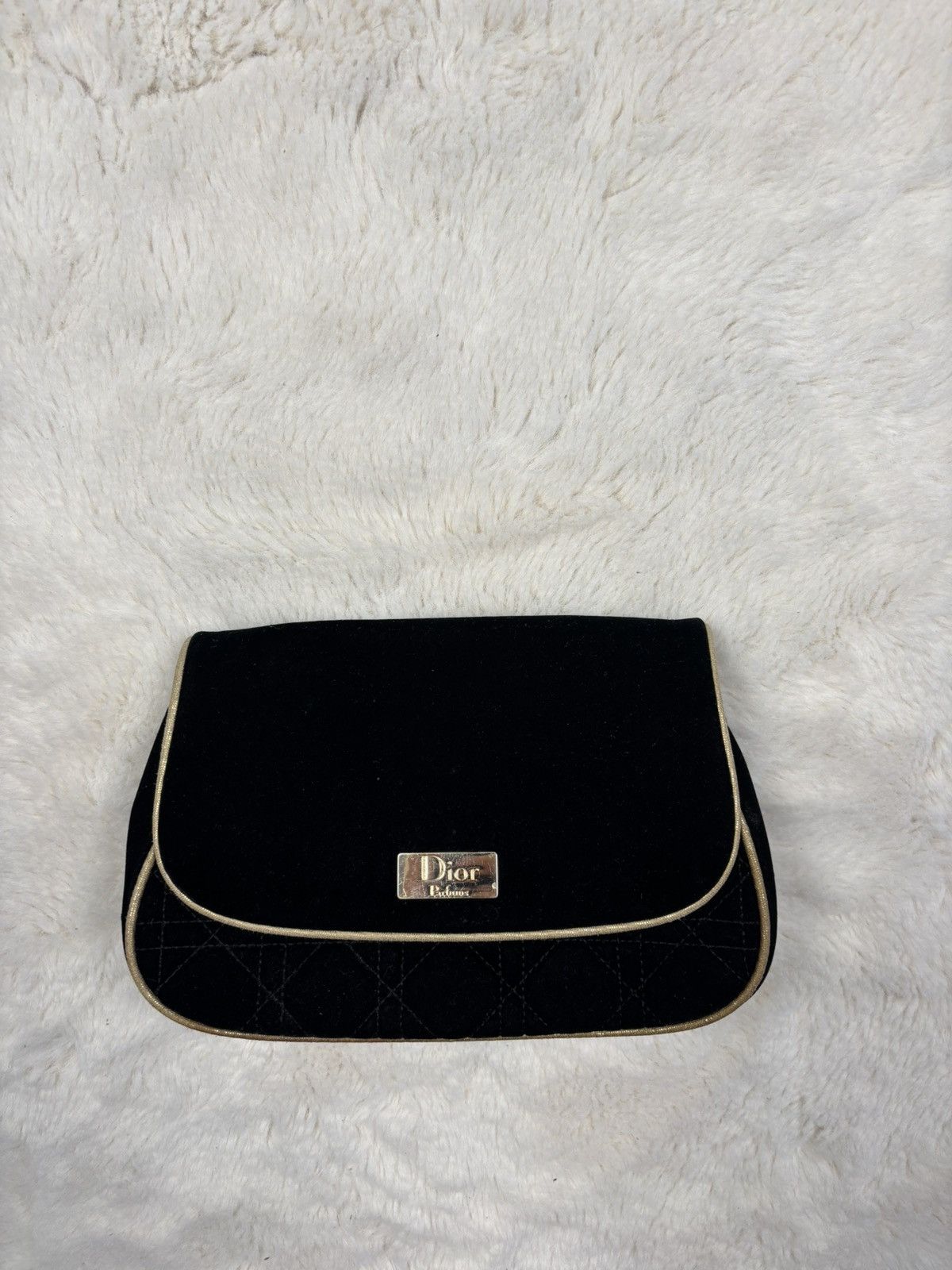 Christian Dior Monsieur × Dior × Vintage Christian Dior Parfums Vintage Velvet Small Bag Luxury Size ONE SIZE - 1 Thumbnail