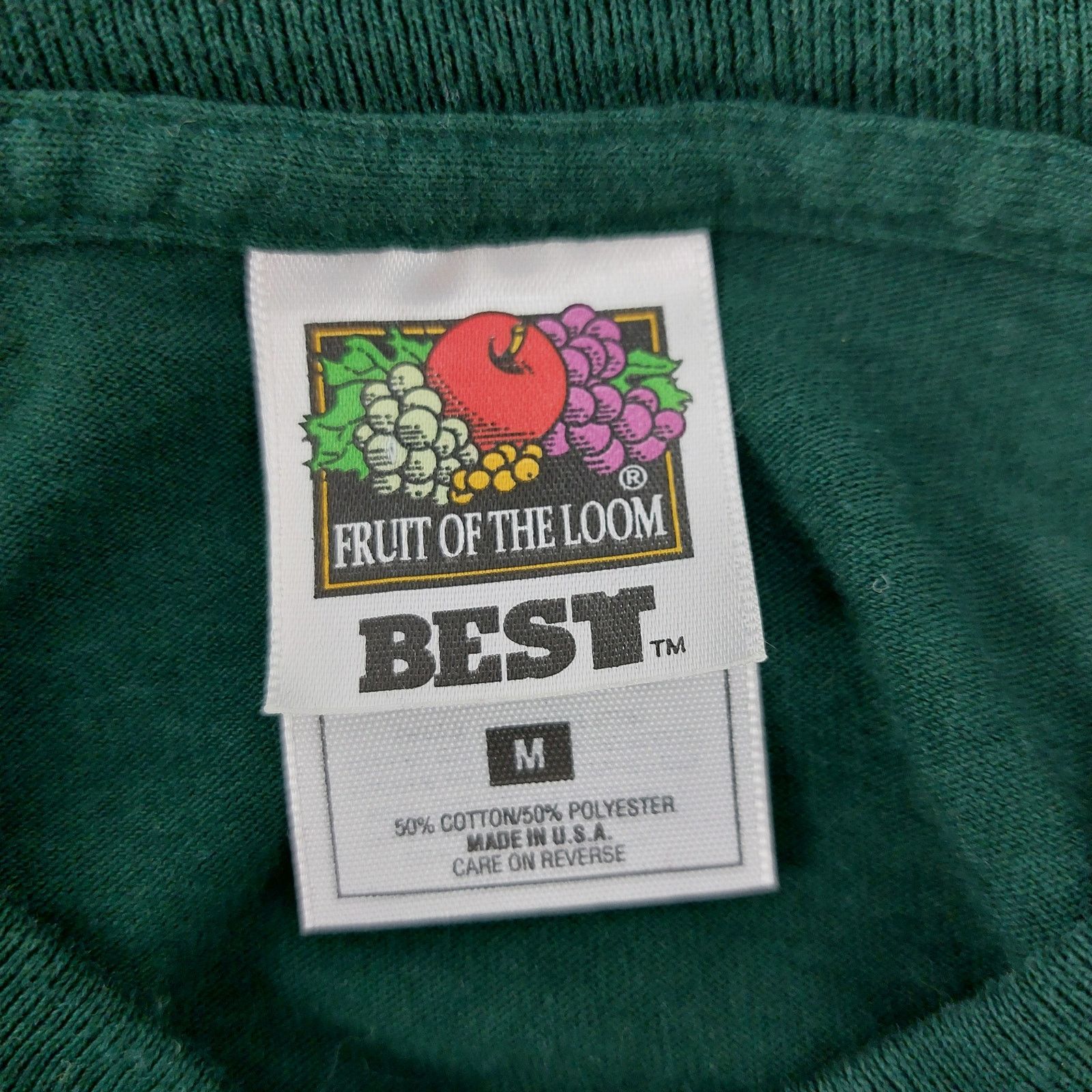 Fruit Of The Loom Ugly Christmas Long Sleeve Top Teddy Bears Hunter Green Sz M Size M / US 6-8 / IT 42-44 - 3 Thumbnail