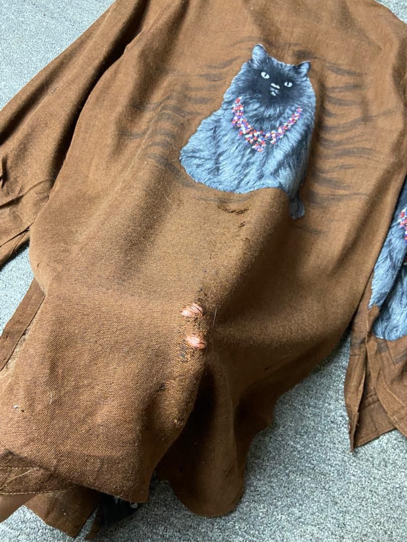 Japanese Brand Itariya Brand Button Ups Shirt with Cat Pattern (176) Size XS / US 0-2 / IT 36-38 - 2 Thumbnail