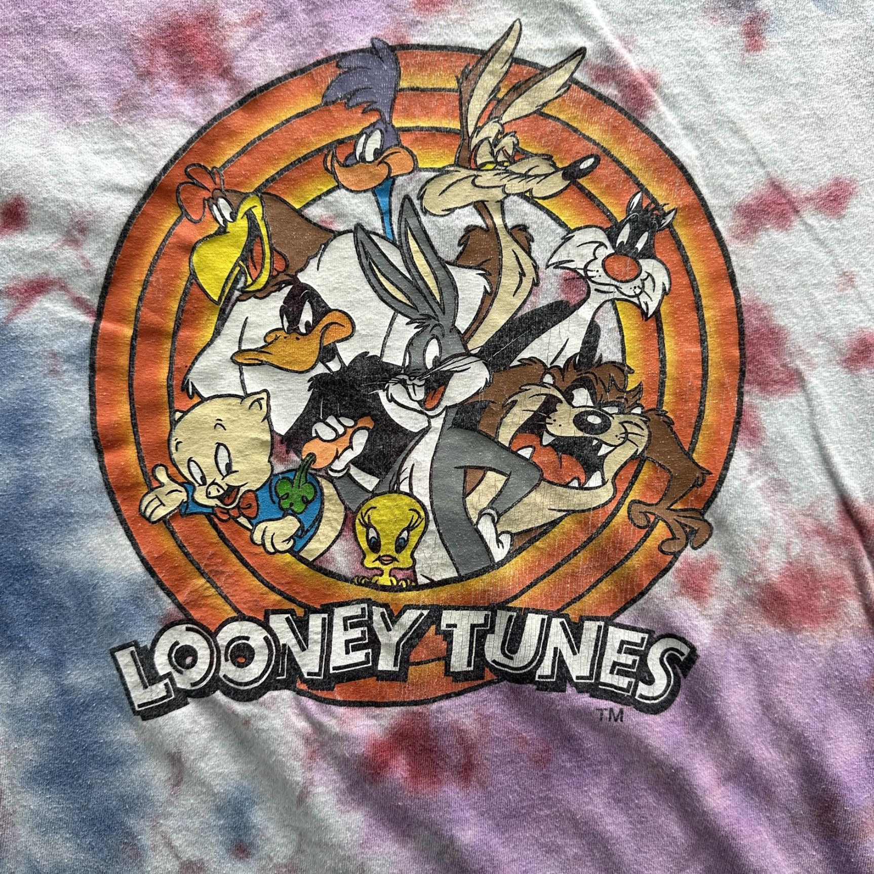 Vintage VINTAGE Looney Tunes Shirt Men L Tie Dye Cartoon Graphic Bugs Bunny Taz 2000s Y2K Mens Size US L / EU 52-54 / 3 - 3 Thumbnail