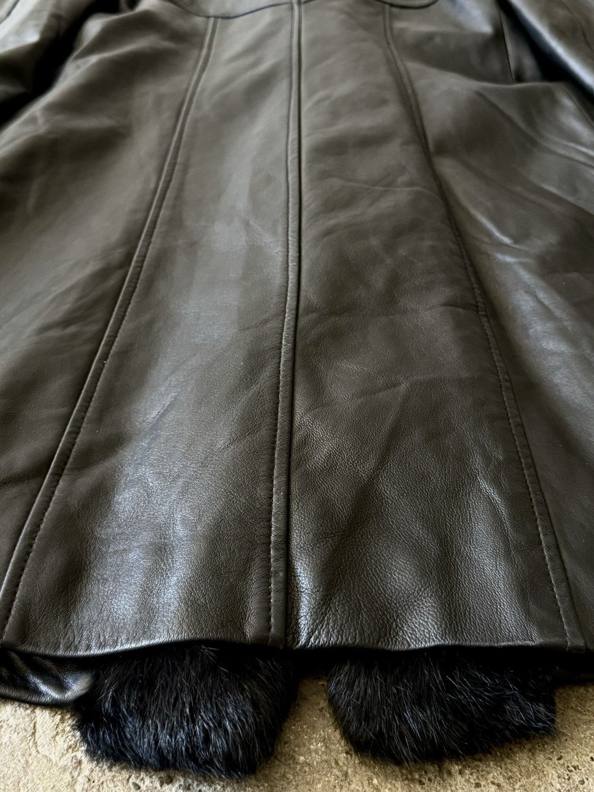 Hermes Vintage Archive Hermes -Maison Margiela - Fur -Leather Coat Size M / US 6-8 / IT 42-44 - 19 Thumbnail