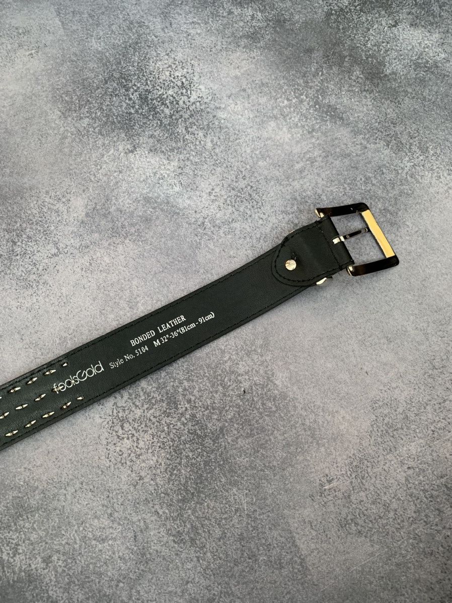 Japanese Brand × Vintage Vintage Y2K Pyramid Studdet Metal Punk Spikes Leather Belt Size ONE SIZE - 4 Thumbnail