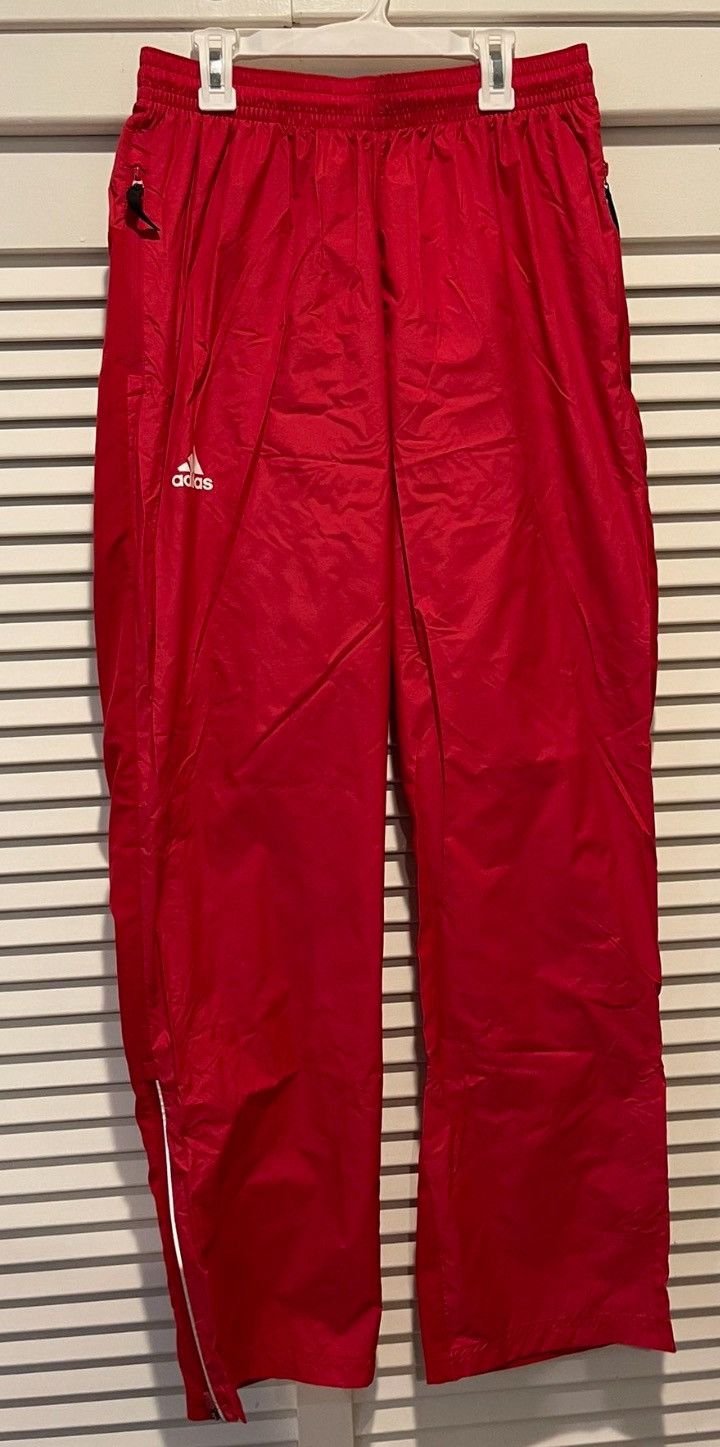 Adidas Adidas red windproof sweatpants medium Size US 30 / EU 46 - 1 Thumbnail