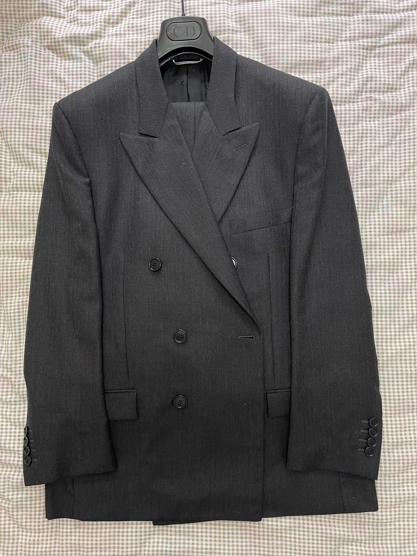 Dior Dior Man Basic Black Wool Suit 48 (Pants 52) Size 48R - 1 Thumbnail