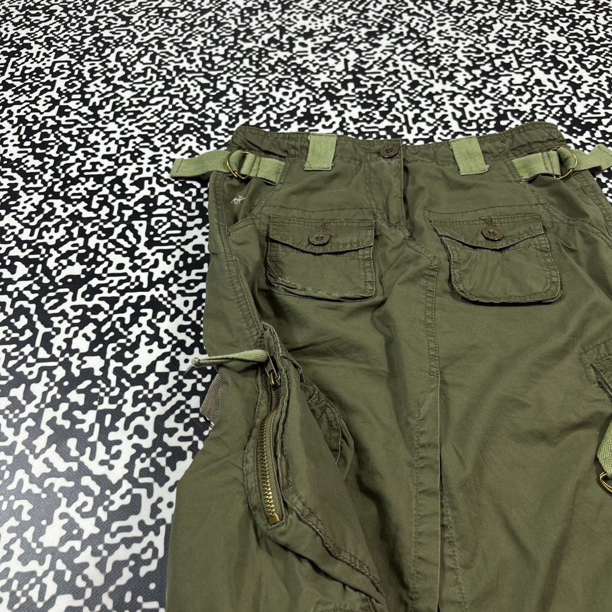 Abercrombie & Fitch Vintage Y2K Abercrombie Fitch Cargo Utility Style Skirt Size 26" / US 2 / IT 38 - 8 Thumbnail
