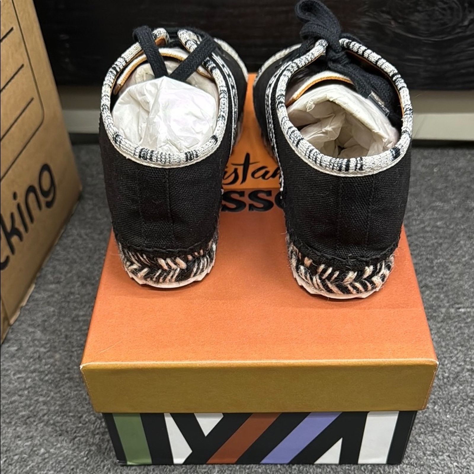 Missoni NWT Missoni Men's Black White Lace Up Sneaker Shoes 36 US 6 Size US 6 / IT 36 - 3 Thumbnail