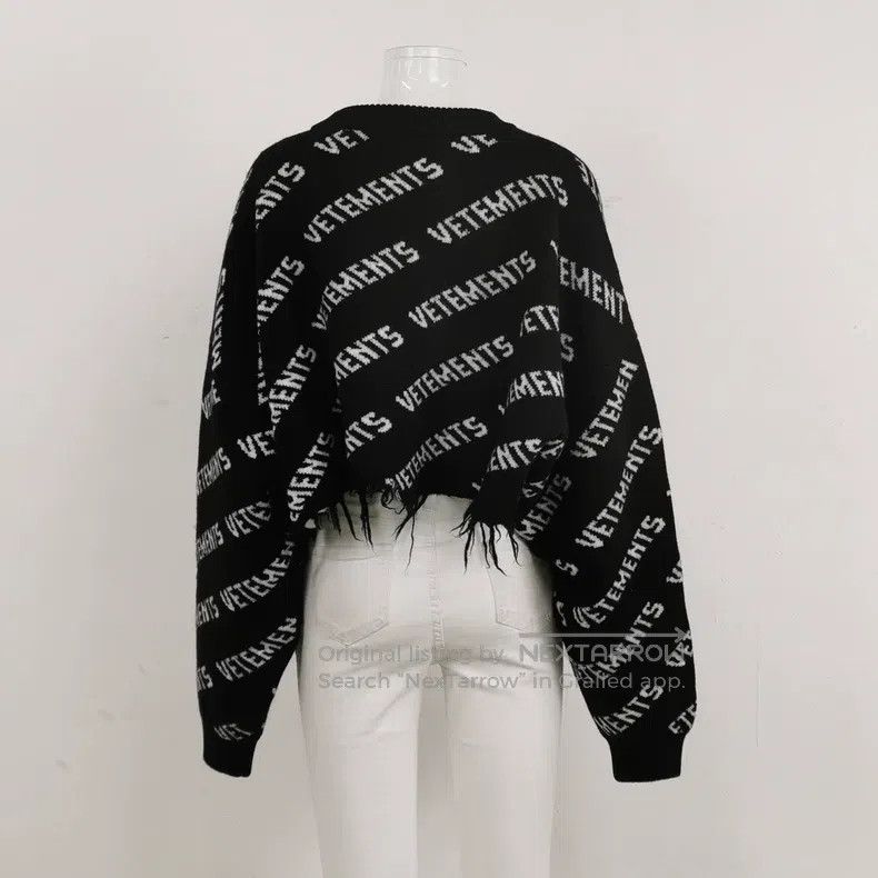 Vetements Vetements Wool letter logo round-neck sweater size L Size US L / EU 52-54 / 3 - 2 Thumbnail