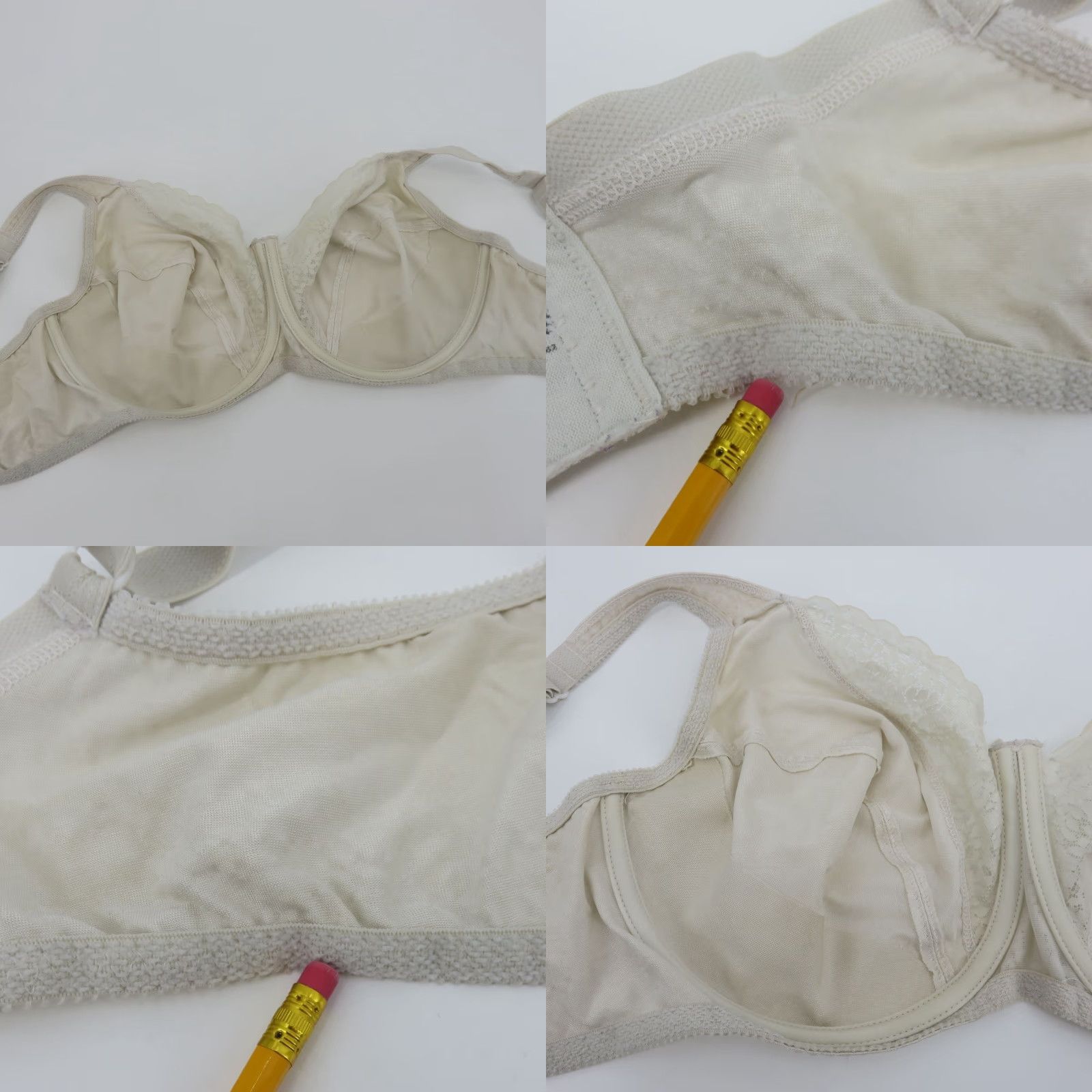 Vintage VINTAGE Playtex Secrets Lifts Underwire Bra Floral Ivory 40D Unlined T-Shirt Bra Womens Size ONE SIZE - 8 Thumbnail