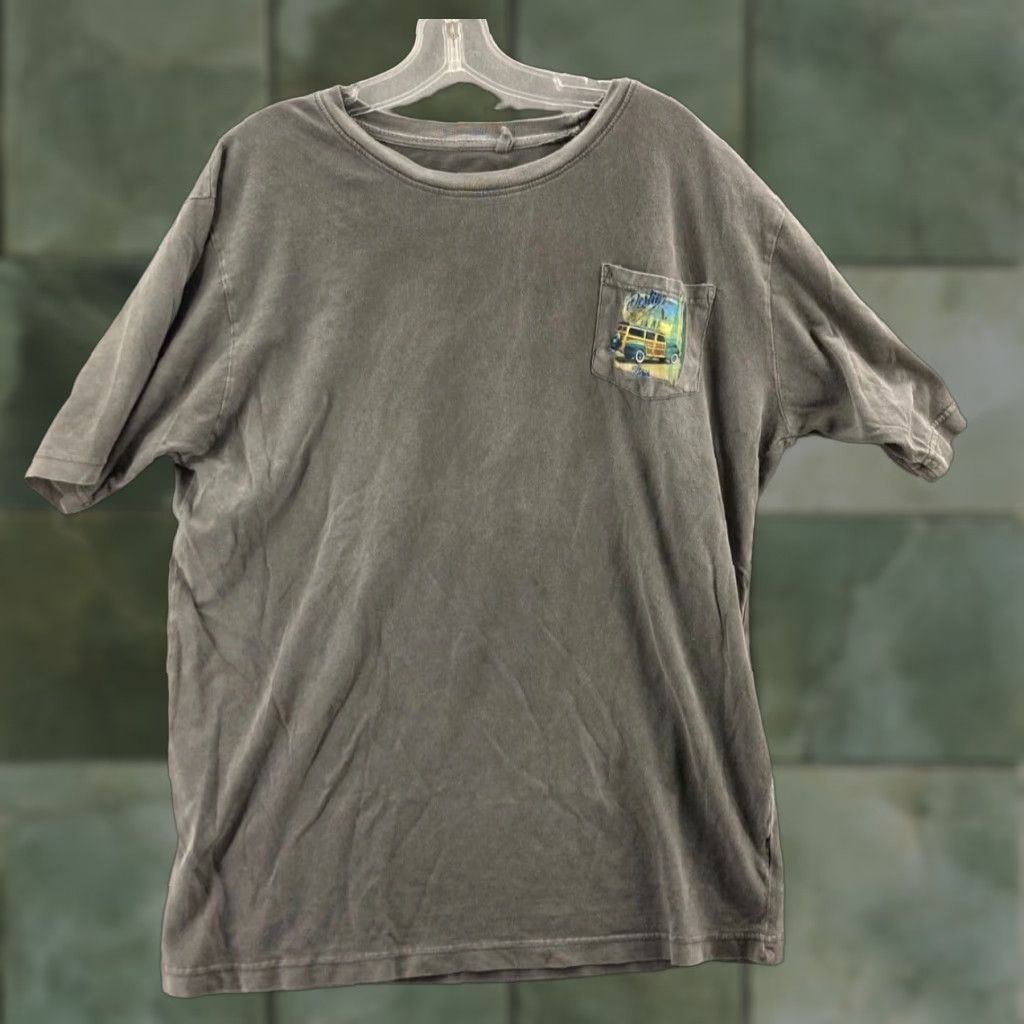 Vintage Alvin Shirt Mens XXL Florida Hot Rod Surf Gray Cotton T-Shirt 2XL Graphic Print Mens Size US XXL / EU 58 / 5 - 1 Thumbnail