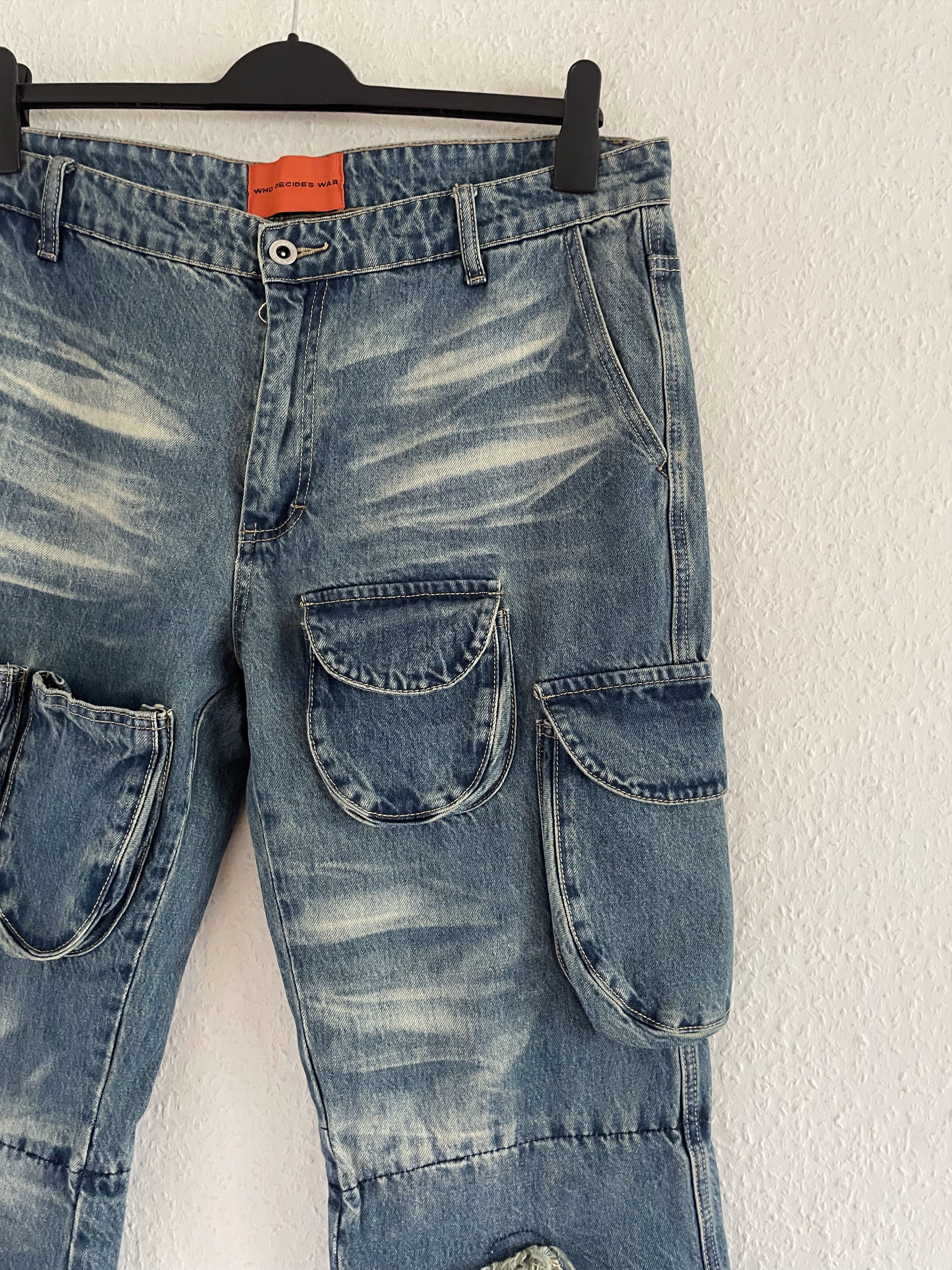 Who Decides War Arch Knee Cargo Jeans Size US 36 / EU 52 - 4 Thumbnail