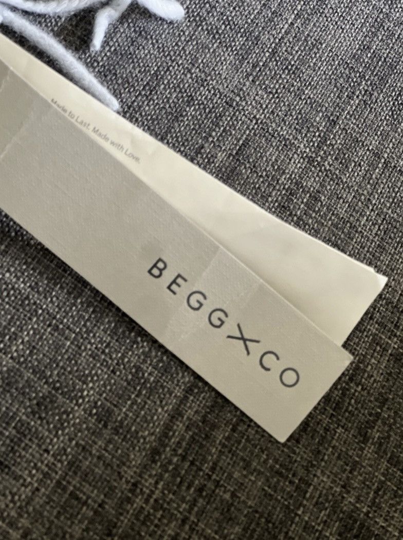 Begg x Co Begg & Co Arran 100% Cashmere Light Blue Scarf Size ONE SIZE - 5 Thumbnail