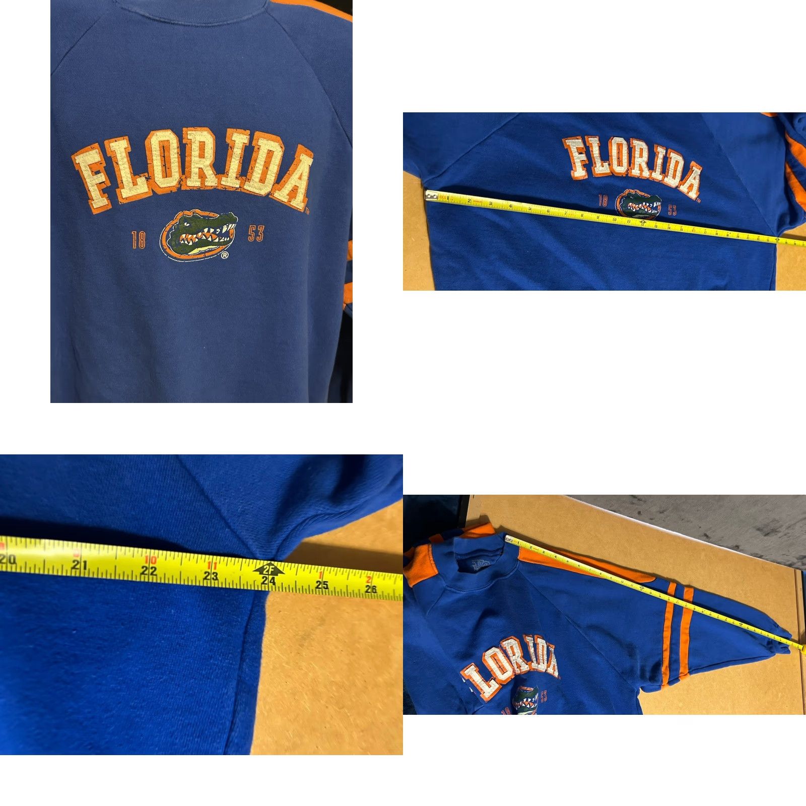 Vintage VINTAGE Florida Gators Pullover Sweatshirt Men XL Blue Orange Stitched Graphics Size US XL / EU 56 / 4 - 8 Thumbnail