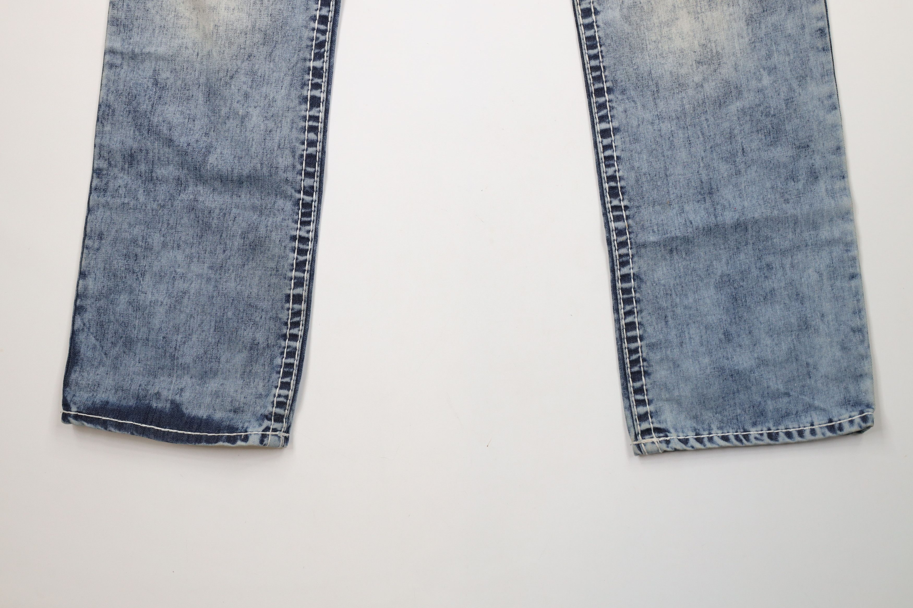 Rock Revival × Vintage Rock Revival Thick Stitch Tate Straight Stretch Jeans Size US 38 / EU 54 - 4 Thumbnail